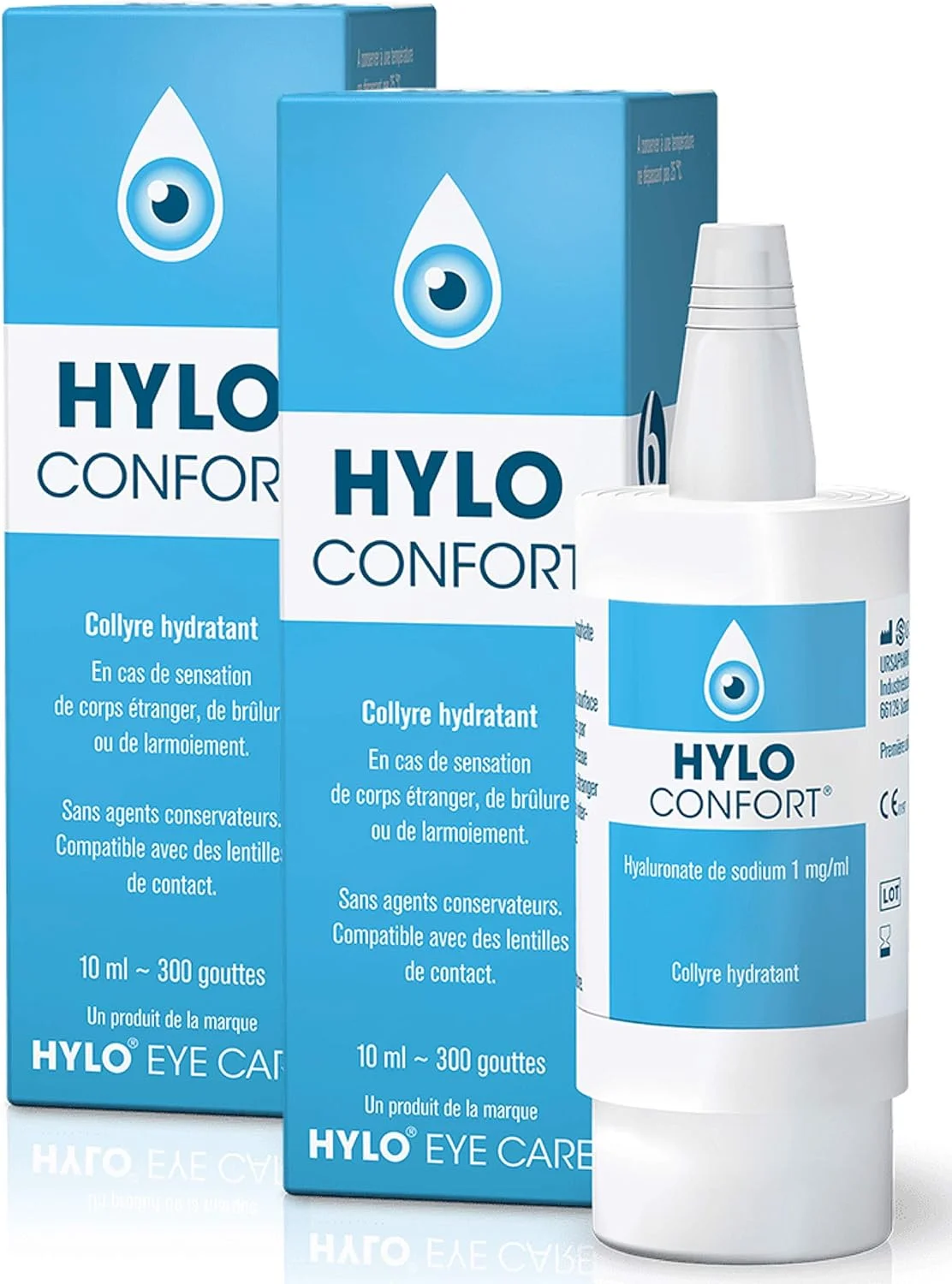 Ursapharm Hylo Comfort - برای ناراحتی های شدید یا مداوم - 2 عدد بطری 10 میلی لیتری Ursapharm Hylo Comfort - برای ناراحتی های شدید یا مداوم - 2 عدد بطری 10 میلی لیتری