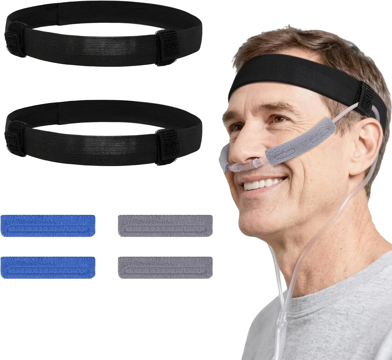 هدبند و محافظ گوش برای لوله اکسیژن، بالشتک صورت برای کاربران لوله اکسیژن قابل حمل، لوازم جانبی لوله اکسیژن برای تسکین درد گوش و گونه، 6 عددی هدبند و محافظ گوش برای لوله اکسیژن، بالشتک صورت برای کاربران لوله اکسیژن قابل حمل، لوازم جانبی لوله اکسیژن برای تسکین درد گوش و گونه، 6 عددی