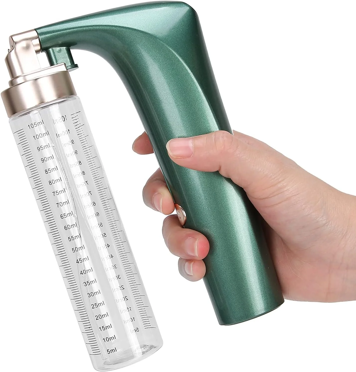 دستگاه تزریق اکسیژن، دستگاه تزریق اکسیژن دستی 105 میلی لیتری قابل حمل و ایمن برای زیبایی (سبز، مدل برج پیزا)