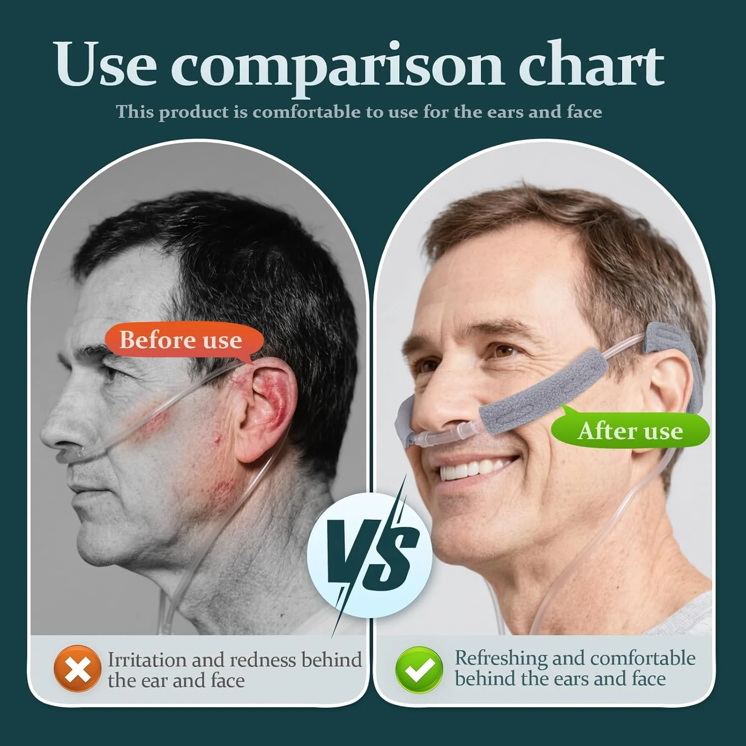 هدبند و محافظ گوش برای لوله اکسیژن، بالشتک صورت برای کاربران لوله اکسیژن قابل حمل، لوازم جانبی لوله اکسیژن برای تسکین درد گوش و گونه، 6 عددی هدبند و محافظ گوش برای لوله اکسیژن، بالشتک صورت برای کاربران لوله اکسیژن قابل حمل، لوازم جانبی لوله اکسیژن برای تسکین درد گوش و گونه، 6 عددی