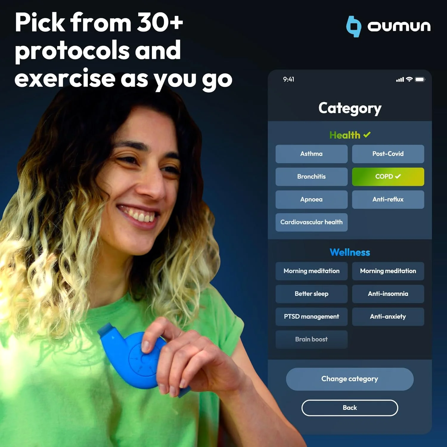 دستگاه تمرین تنفسی هوشمند Oumua | دستگاه تمرین ریه با اپلیکیشن هوش مصنوعی Oumua | دستگاه تمرین ریه با بیش از 30 پروتکل تمرینی | تمرین عضلات تنفسی برای بهبود سلامتی و عملکرد ورزشی دستگاه تمرین تنفسی هوشمند Oumua | دستگاه تمرین ریه با اپلیکیشن هوش مصنوعی Oumua | دستگاه تمرین ریه با بیش از 30 پروتکل تمرینی | تمرین عضلات تنفسی برای بهبود سلامتی و عملکرد ورزشی