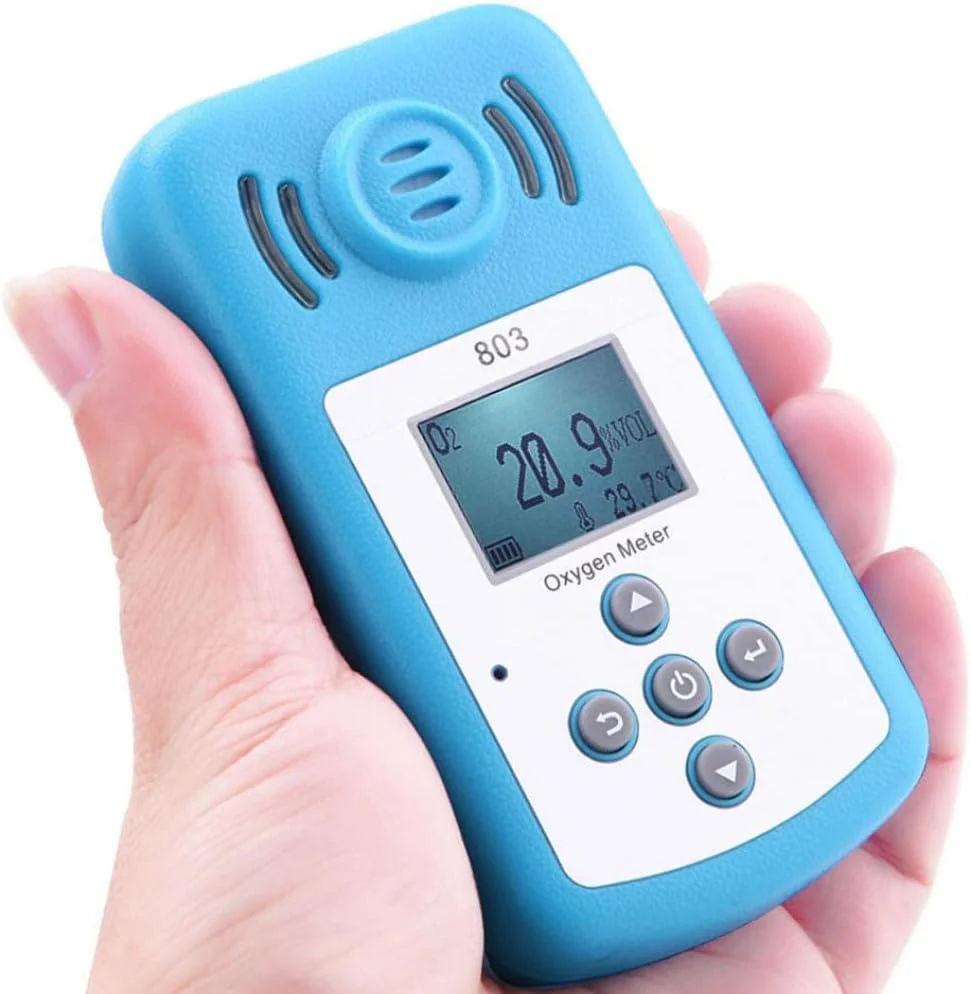 دستگاه سنجش میزان اکسیژن Kxl803 با آلارم صوتی، نوری و لرزشی، نمایشگر LCD، تستر اکسیژن قابل حمل