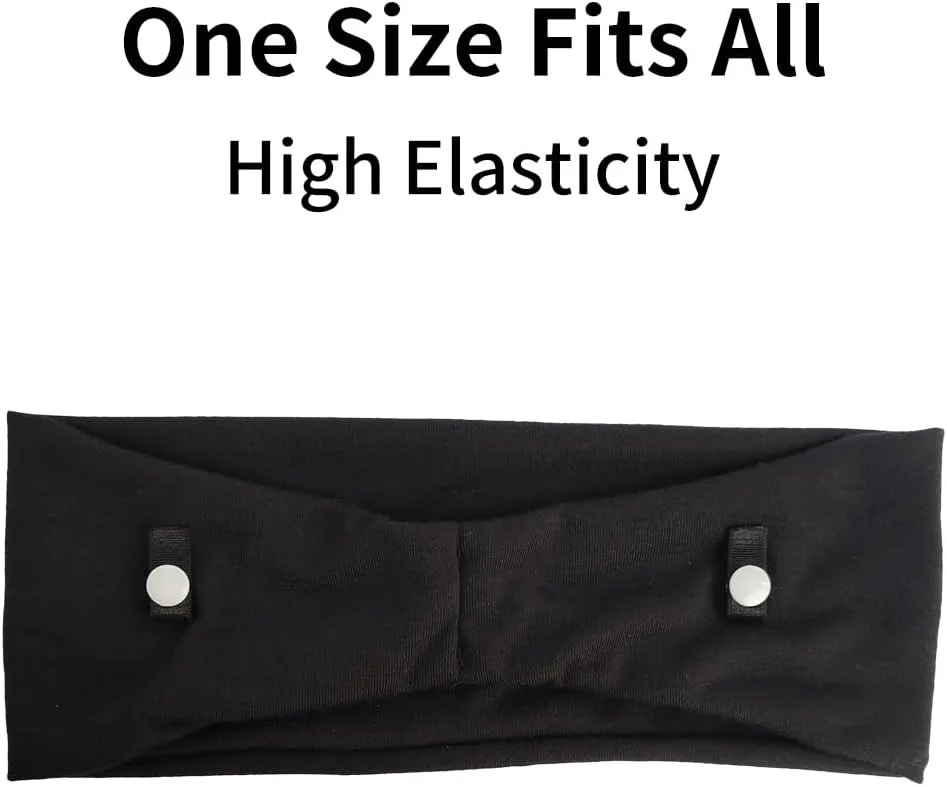 1 عدد هدبند نازال کانولا اکسیژن راحت، هدبند نازال کانولا اکسیژن، محافظ گوش برای لوله اکسیژن، هدبند الاستیک کانولا اکسیژن برای جلوگیری از درد گوش (مشکی)