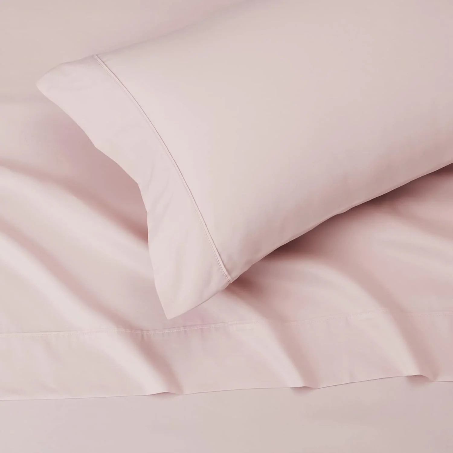 ست ملحفه کش دار دو نفره، 3 تکه - میکروفایبر نرم و تنفسی، جیب عمیق - شامل 2 روبالشی 48x75 سانتی متر - مقاوم در برابر چروک، مراقبت آسان - صورتی 140x190+25 سانتی متر ست ملحفه کش دار دو نفره، 3 تکه - میکروفایبر نرم و تنفسی، جیب عمیق - شامل 2 روبالشی 48x75 سانتی متر - مقاوم در برابر چروک، مراقبت آسان - صورتی 140x190+25 سانتی متر