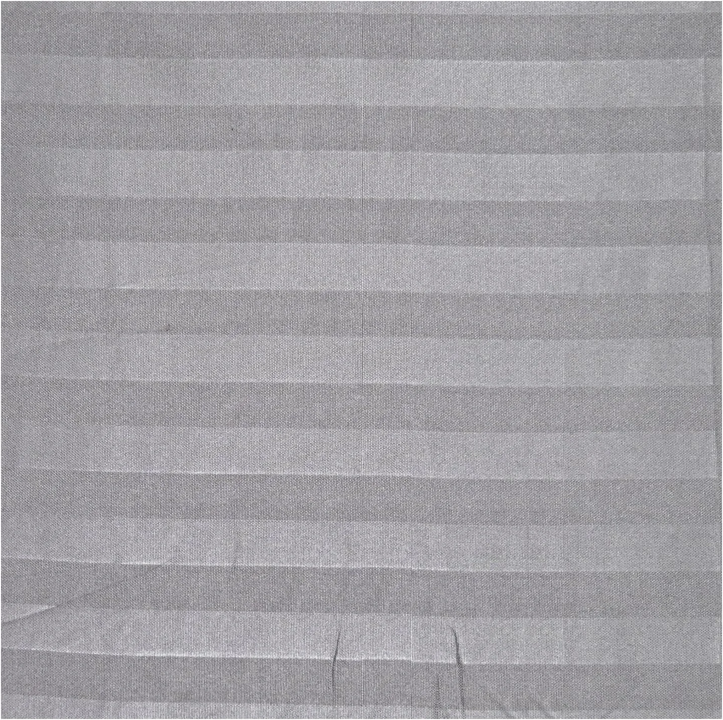 ست ملحفه تخت خواب یک نفره فابین با 2 روبالشی 50×75 سانتی متر، 100% میکروفایبر ساتن، ملحفه تخت خواب 240×260 سانتی متر، طرح راه راه 1 سانتی متری، نرم، مناسب هتل ها و منزل (خاکستری دودی)