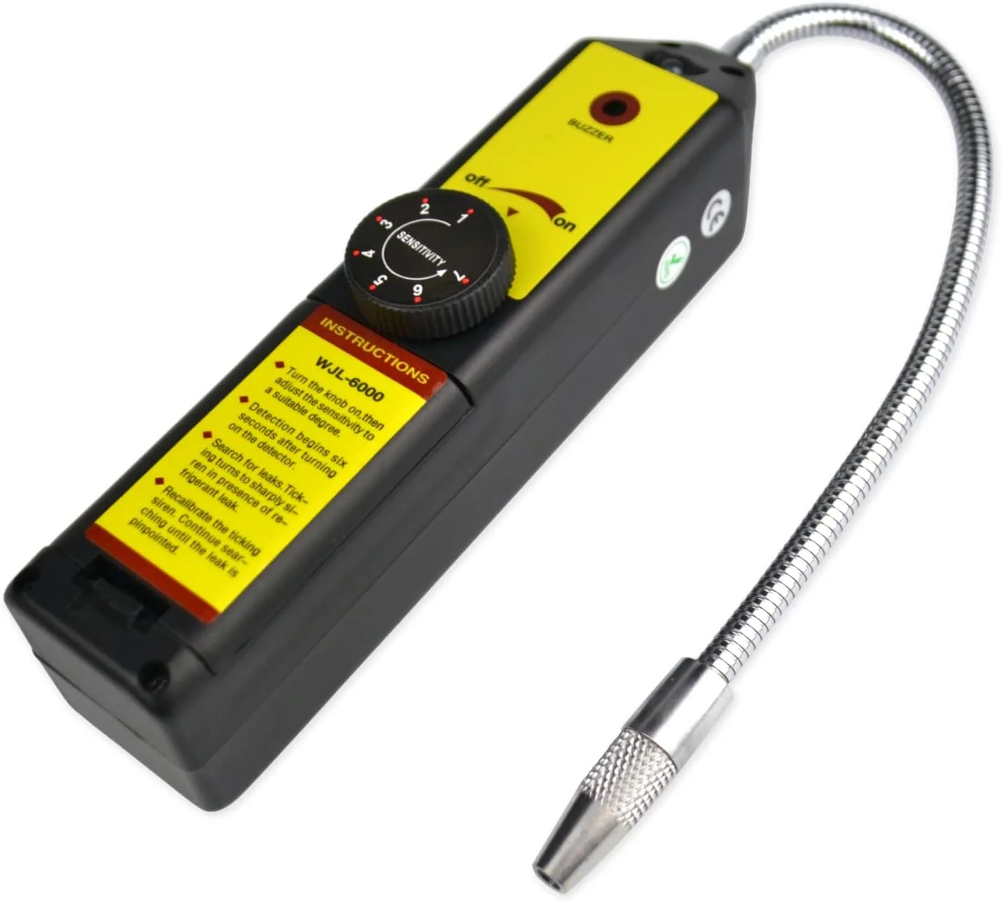 دستگاه تشخیص نشت گاز فریون، تستر قابل حمل گاز هالوژن با کیف رایگان، دستگاه یاب گاز خودرو، برای CFC ها، HCFC ها، HFC ها، R134a، R404a، R410a، R22، تشخیص با دقت بالا