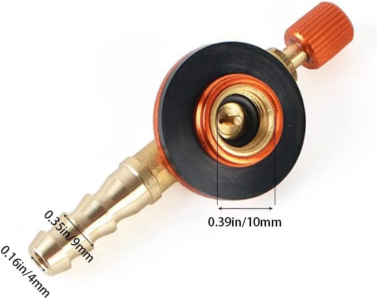 آداپتور پر کردن مجدد گاز، آداپتور کپسول گاز، شیر تعویض مشعل های اجاق گاز برنجی، اتصال دهنده انتقال گاز بادوام، مبدل مخزن گاز مایع قابل استفاده مجدد برای کمپینگ