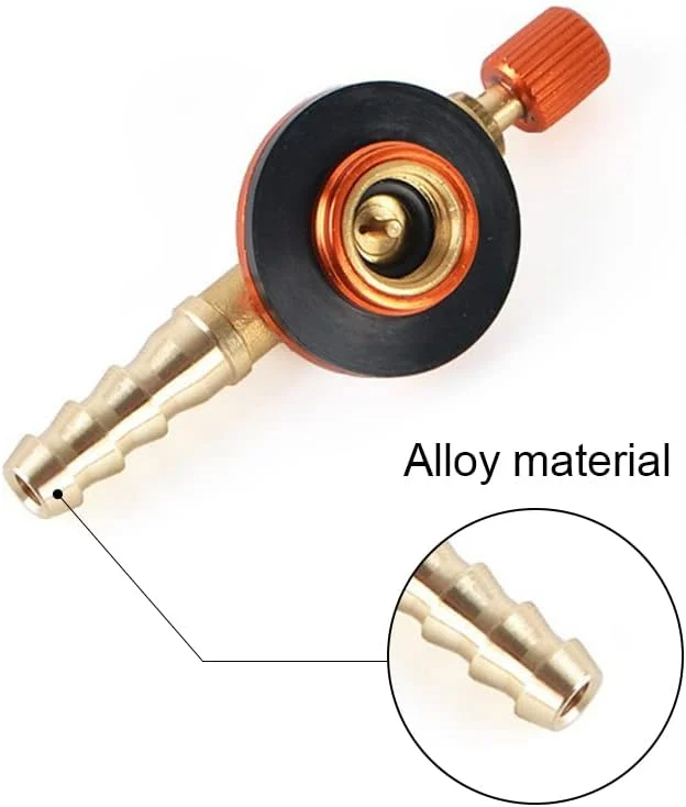 آداپتور پر کردن مجدد گاز، آداپتور کپسول گاز، شیر تعویض مشعل های اجاق گاز برنجی، اتصال دهنده انتقال گاز بادوام، مبدل مخزن گاز مایع قابل استفاده مجدد برای کمپینگ
