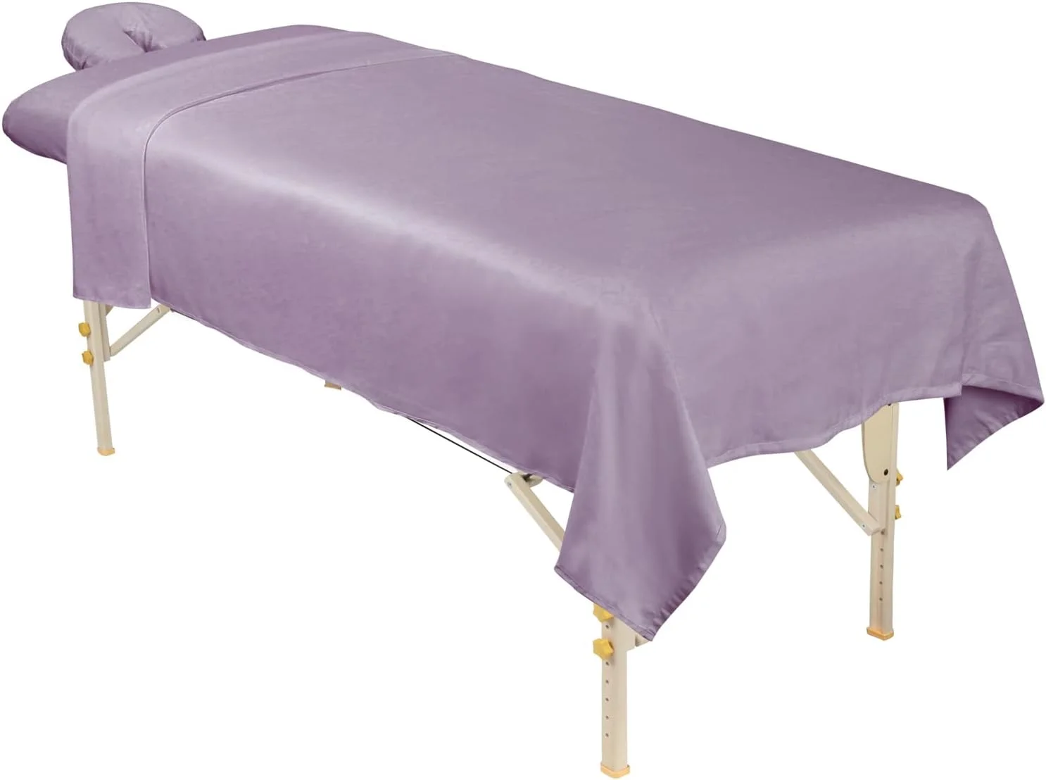 ست ملحفه ماساژ میکروفایبر سه تکه فورپرو، رنگ اسطوخودوسی، فوق سبک، مقاوم در برابر لکه و چروک شامل ملحفه تخت و ملحفه کش دار و روکش زیر سری ماساژ