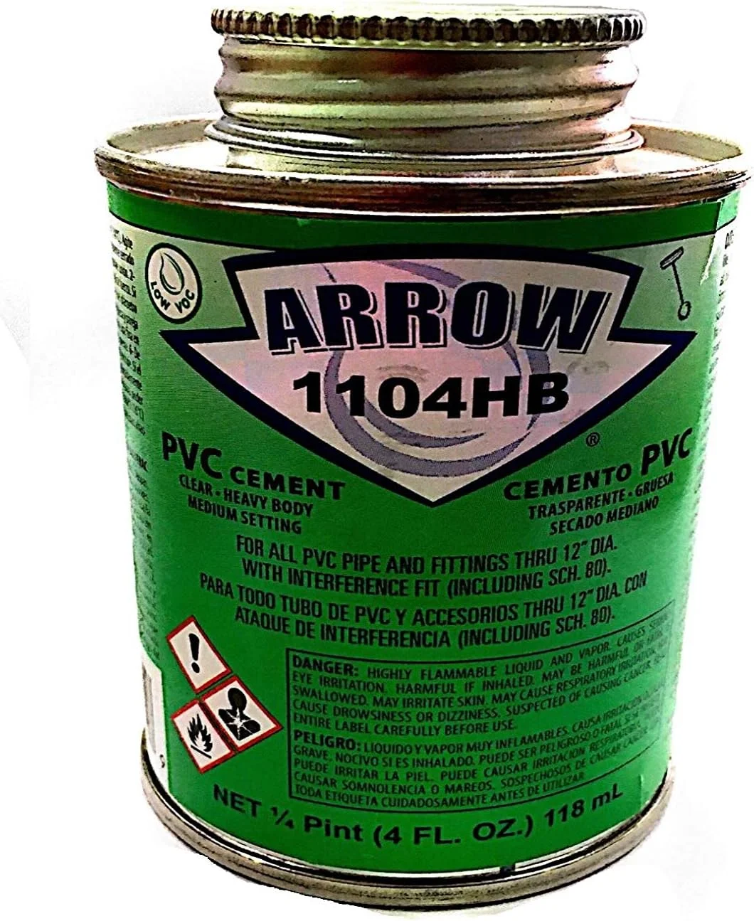 چسب حلال پی وی سی Arrow USA، 118 میلی لیتر