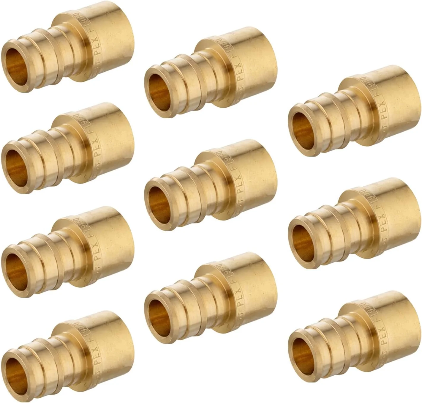 اتصالات برنجی انبساطی Pex A ای فیلد (بسته 10 عددی) تبدیل 3/4 اینچ به مادگی 3/4 اینچ، مطابق با استاندارد ASTM F1960 اتصالات برنجی انبساطی Pex A ای فیلد (بسته 10 عددی) تبدیل 3/4 اینچ به مادگی 3/4 اینچ، مطابق با استاندارد ASTM F1960
