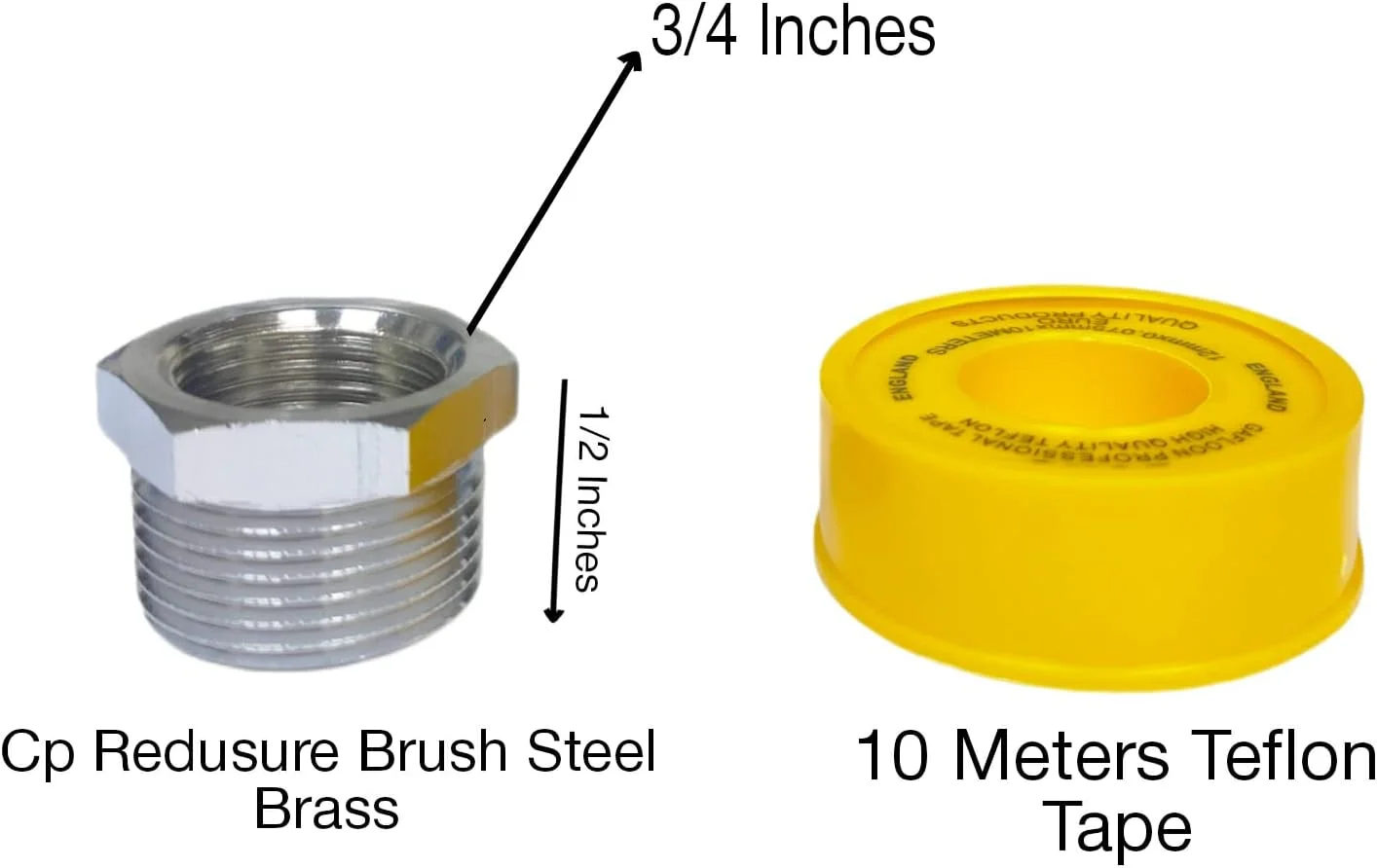 بوشن کاهنده CP اتاوا برای اتصال شیر زاویه ای ماشین لباسشویی و نوار تفلون - 3/4 x 1/2 اینچ بوشن کاهنده CP اتاوا برای اتصال شیر زاویه ای ماشین لباسشویی و نوار تفلون - 3/4 x 1/2 اینچ