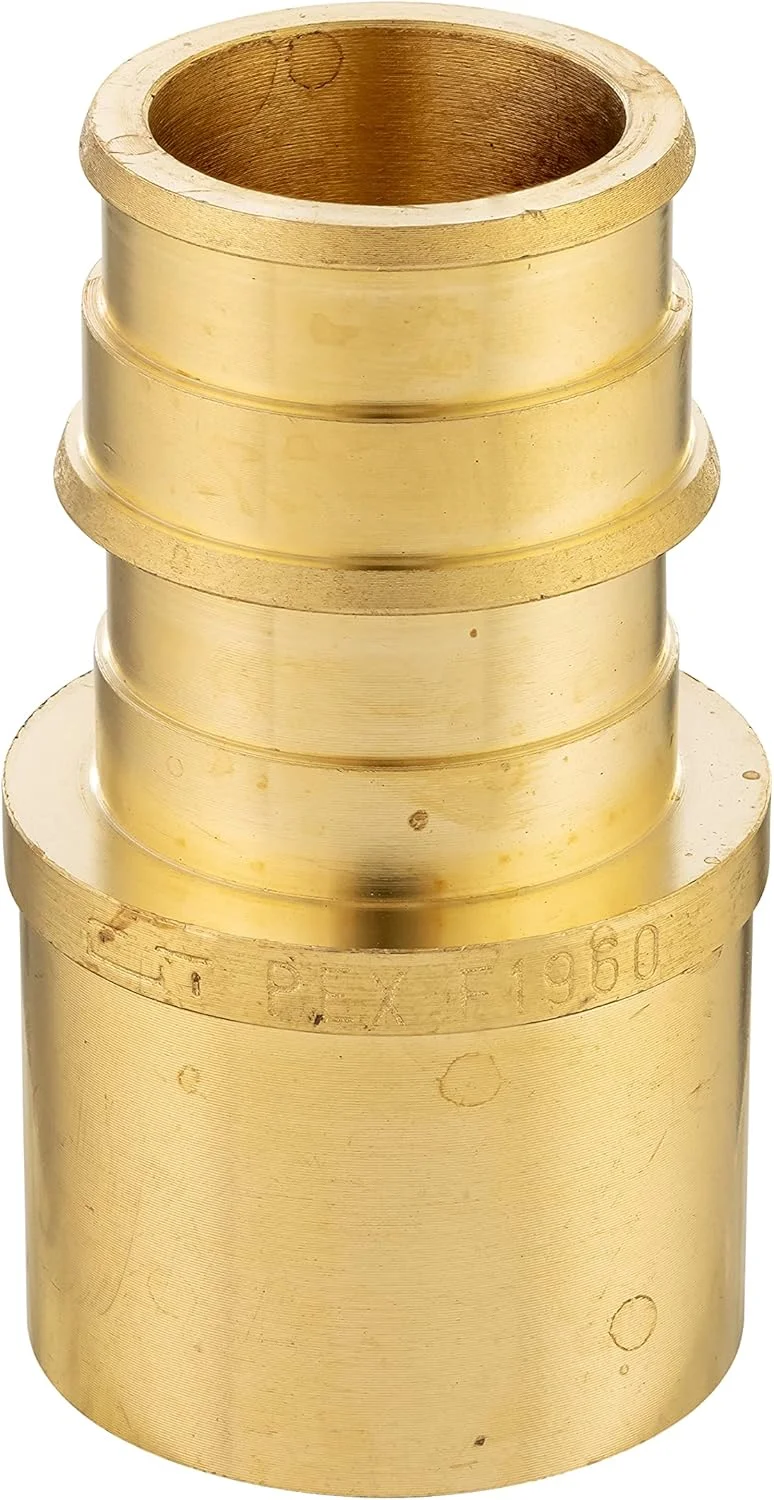 اتصالات برنجی انبساطی Pex A ای فیلد (بسته 10 عددی) تبدیل 3/4 اینچ به مادگی 3/4 اینچ، مطابق با استاندارد ASTM F1960