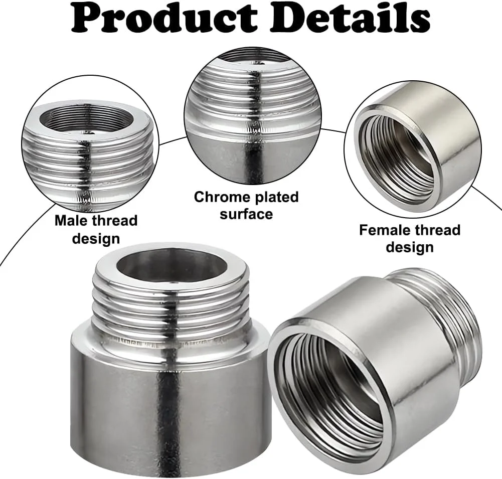 افزایش دهنده شیر 3/4 اینچ در 15 میلی متر، 3/4 اینچ مادگی در 3/4 اینچ رزوه خارجی، افزایش دهنده رزوه DN20، اتصال افزایش دهنده 15 میلی متر استیل ضد زنگ، افزایش دهنده اتصال برای گرمایش و آب آشامیدنی