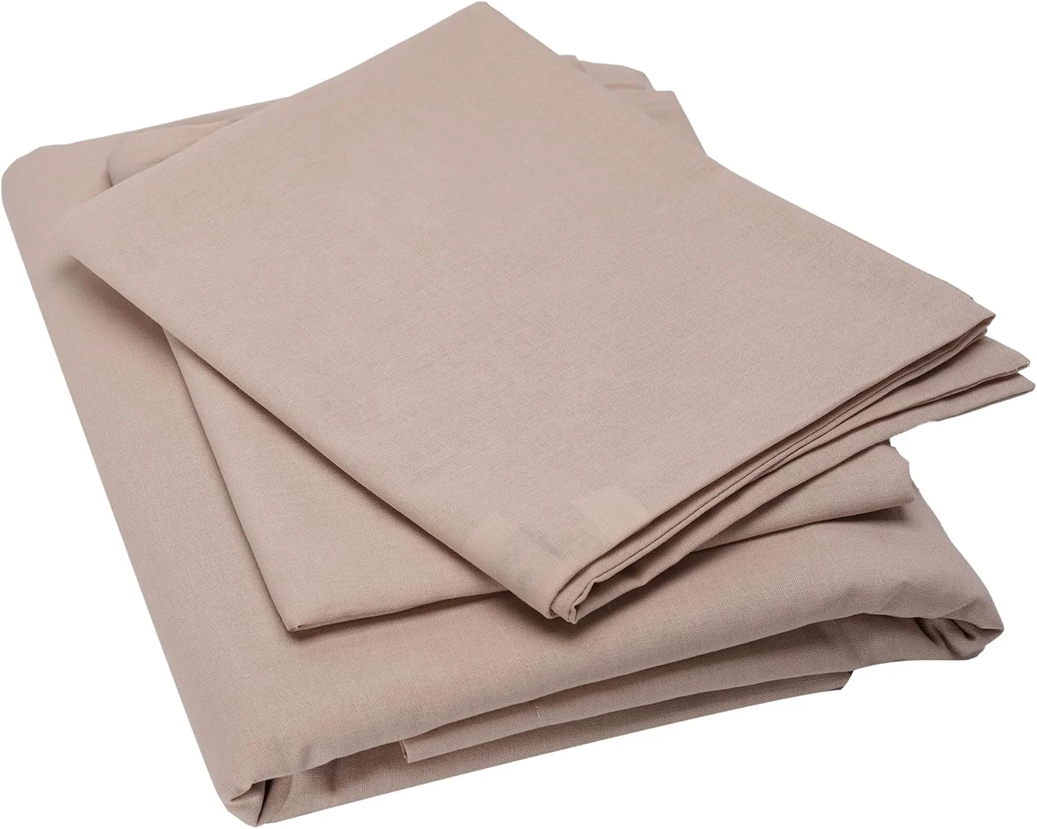 ست سه تکه ملحفه تخت خواب Home-Tex Design، رنگ شده، یکدست، مدل Fermanville شامل 1 ملحفه تخت 240x260 سانتی متر و 2 روبالشتی 50x80 سانتی متر (بژ)