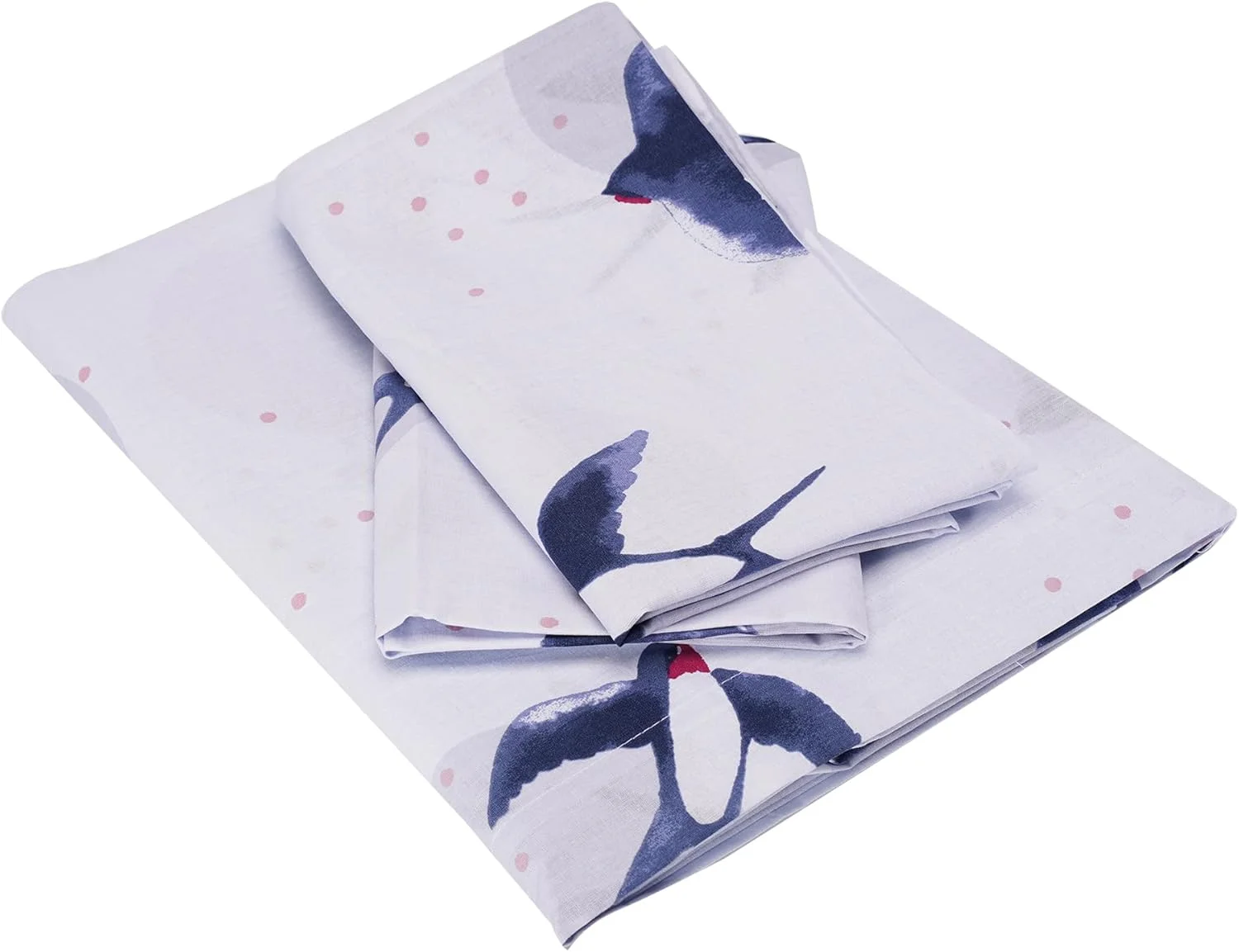 ست ملحفه ۳ تکه ۱۰۰ درصد پنبه ای سفید طرح دار Abee شامل ۱ ملحفه تخت ۲۴۰x۲۶۰ سانتی متر و ۲ روبالشی ۵۰x۸۰ سانتی متر (Hiron)