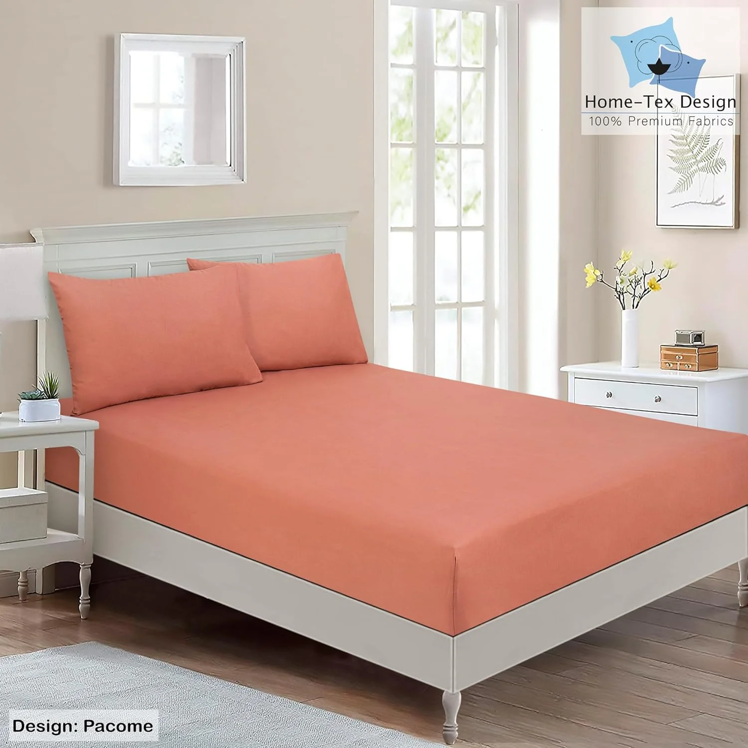 ست ملحفه تخت خواب پنبه ای ممتاز 100% با الیاف بلند، سایز کینگ، شامل 1 ملحفه کش دار 180x200 سانتی متر و 2 رو بالشتی 50x80 سانتی متر با کش دور تا دور ست ملحفه تخت خواب پنبه ای ممتاز 100% با الیاف بلند، سایز کینگ، شامل 1 ملحفه کش دار 180x200 سانتی متر و 2 رو بالشتی 50x80 سانتی متر با کش دور تا دور