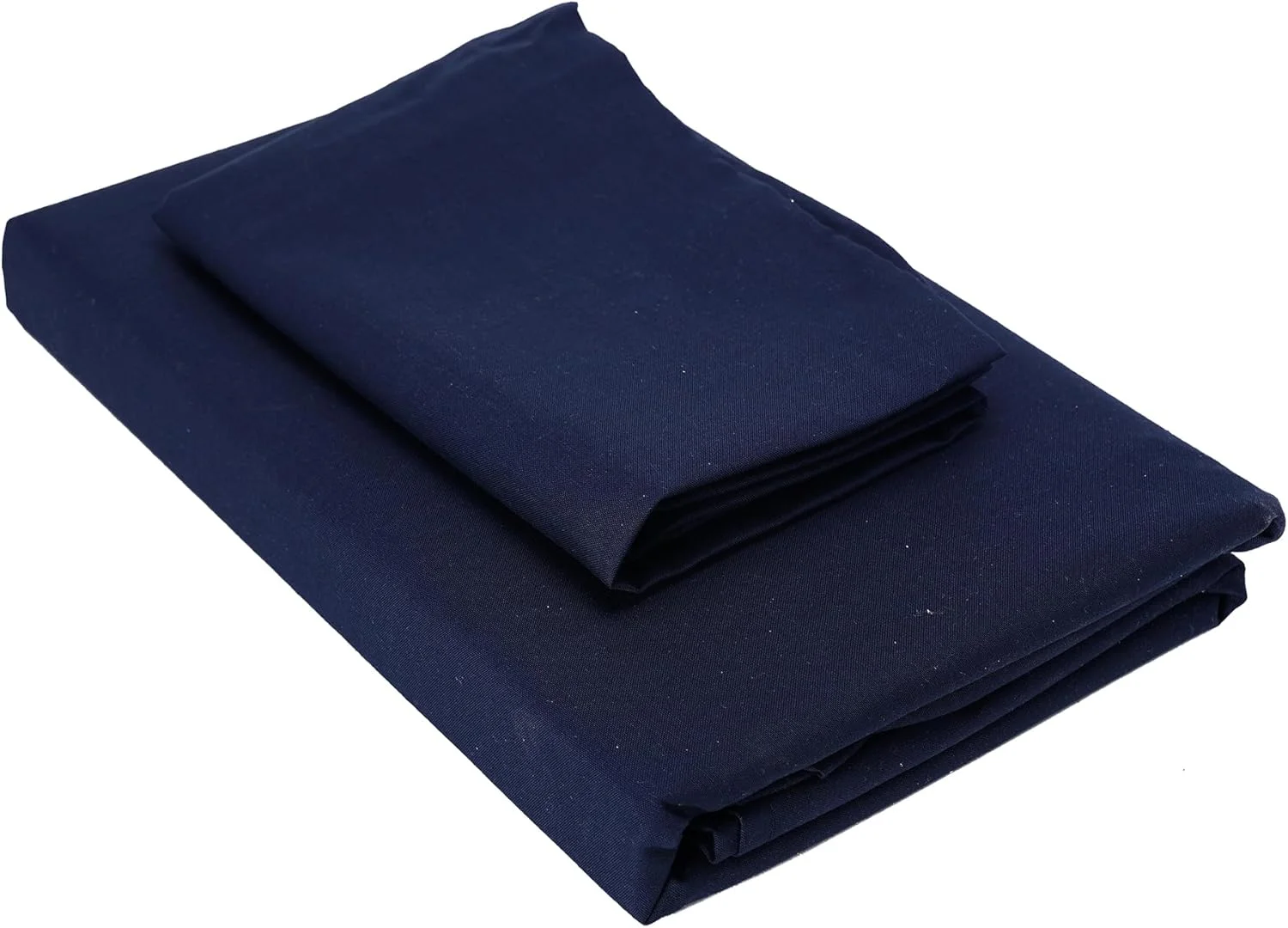 ست ملحفه یک نفره شامل یک ملحفه تخت به ابعاد 150x260 سانتی متر و یک روبالشتی به ابعاد 50x75 سانتی متر، مناسب برای منزل (سرمه ای) ست ملحفه یک نفره شامل یک ملحفه تخت به ابعاد 150x260 سانتی متر و یک روبالشتی به ابعاد 50x75 سانتی متر، مناسب برای منزل (سرمه ای)