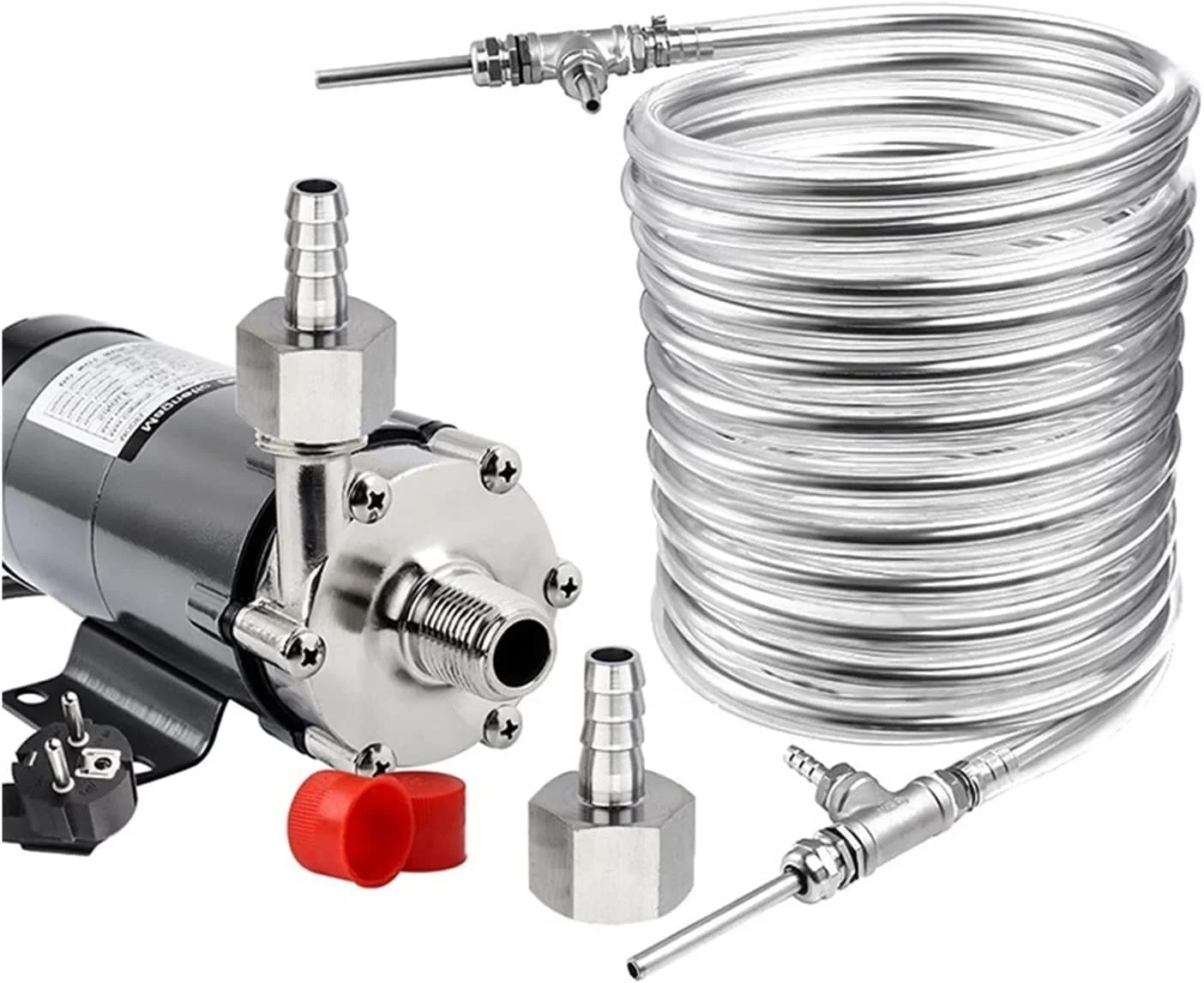 مبدل حرارتی صفحه ای 15R، پمپ مغناطیسی و مبدل حرارتی استیل، خنک کننده جریان مخالف 9.52 * 0.5 * 10 متری، پمپ درایو مغناطیسی برای گرمایش هیدرونیک (E-u)