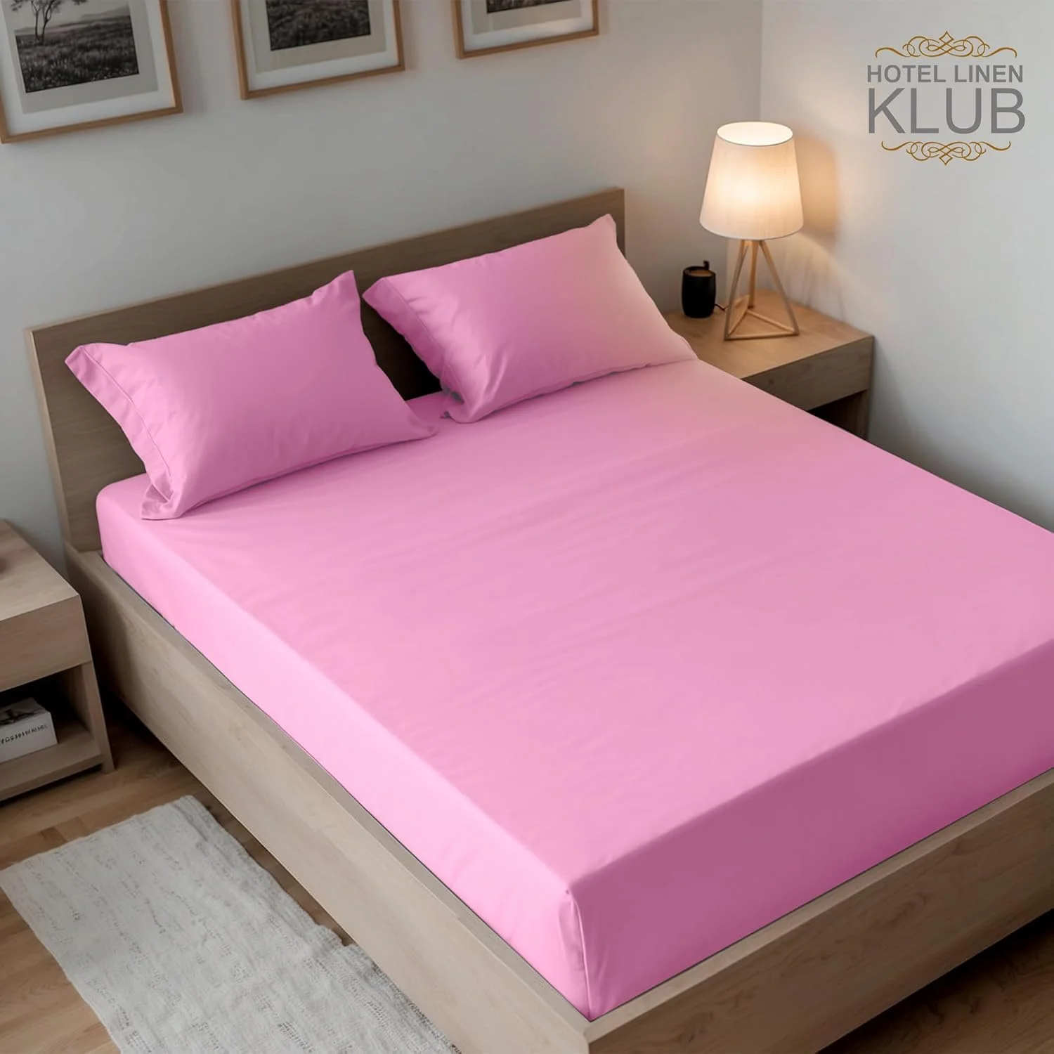 ست ملحفه کش دار سه تکه هتلی کلاب، سایز یک نفره 120x200 + 18cm - جیب عمیق، لبه های کشی، ملحفه میکروفایبر نرم، ضد چروک، سبک و راحت - صورتی ست ملحفه کش دار سه تکه هتلی کلاب، سایز یک نفره 120x200 + 18cm - جیب عمیق، لبه های کشی، ملحفه میکروفایبر نرم، ضد چروک، سبک و راحت - صورتی