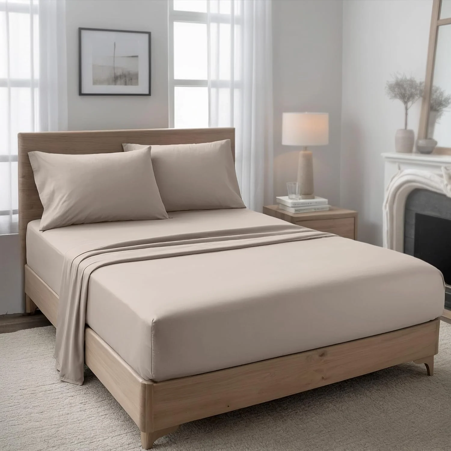 ست ملحفه سه تکه هتلی Linen Klub، مناسب تخت یک نفره، ابعاد ۱۲۰ در ۲۰۰ + ۱۸ سانتیمتر - دارای لبه کشی، جنس میکروفایبر نرم، مقاوم در برابر چروک، سبک و راحت - رنگ بژ ست ملحفه سه تکه هتلی Linen Klub، مناسب تخت یک نفره، ابعاد ۱۲۰ در ۲۰۰ + ۱۸ سانتیمتر - دارای لبه کشی، جنس میکروفایبر نرم، مقاوم در برابر چروک، سبک و راحت - رنگ بژ