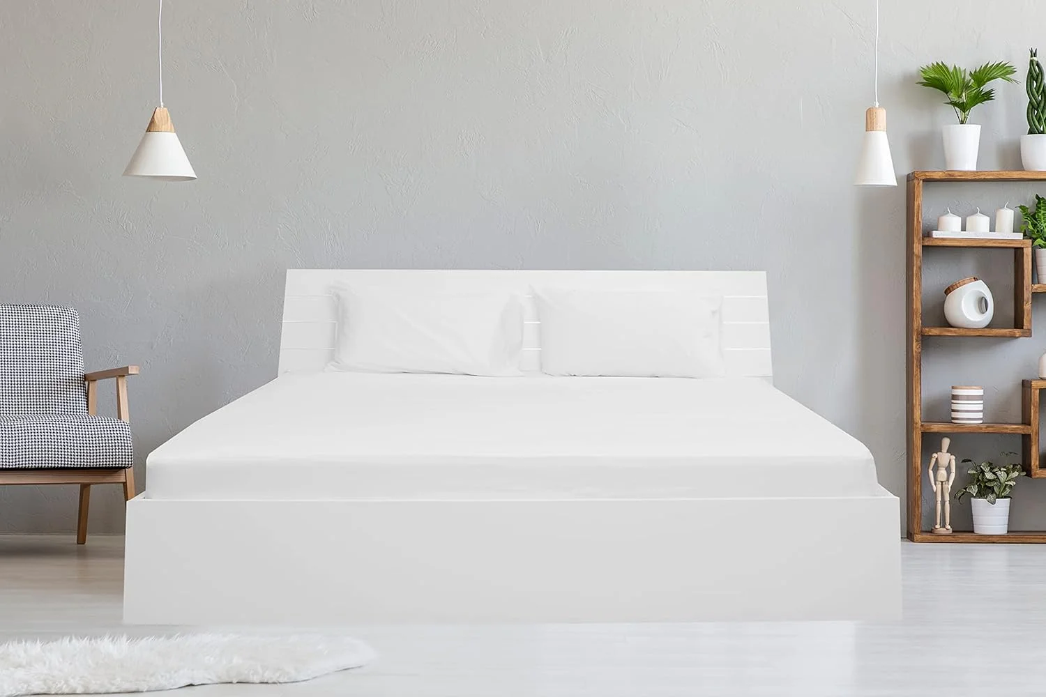 ملحفه کشدار هتلی کینگ آنتیمیکروبیال، ست ۳ تکه - پارچه ۱۰۰٪ پنبه با پوشش آنتیمیکروبیال برای بهداشت بیشتر، سایز (۲۰۰ × ۲۰۰ سانتیمتر) و ۲ روبالشتی (۵۰ × ۷۵ سانتیمتر) ملحفه کشدار هتلی کینگ آنتیمیکروبیال، ست ۳ تکه - پارچه ۱۰۰٪ پنبه با پوشش آنتیمیکروبیال برای بهداشت بیشتر، سایز (۲۰۰ × ۲۰۰ سانتیمتر) و ۲ روبالشتی (۵۰ × ۷۵ سانتیمتر)