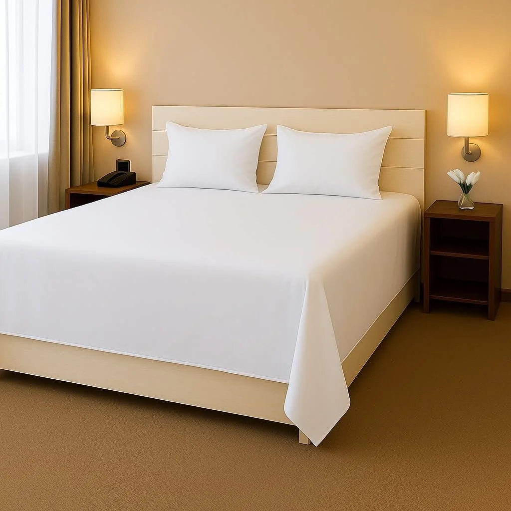 ست ملحفه تخت هتلی Linen Klub - دو تکه، مخلوط پنبه عالی با تراکم بافت 144، سایز: یک نفره (170 x 240 سانتی متر) + 1 روبالشتی هماهنگ (50 x 75 سانتی متر) برای یک تجربه خواب لوکس، سفید ست ملحفه تخت هتلی Linen Klub - دو تکه، مخلوط پنبه عالی با تراکم بافت 144، سایز: یک نفره (170 x 240 سانتی متر) + 1 روبالشتی هماهنگ (50 x 75 سانتی متر) برای یک تجربه خواب لوکس، سفید