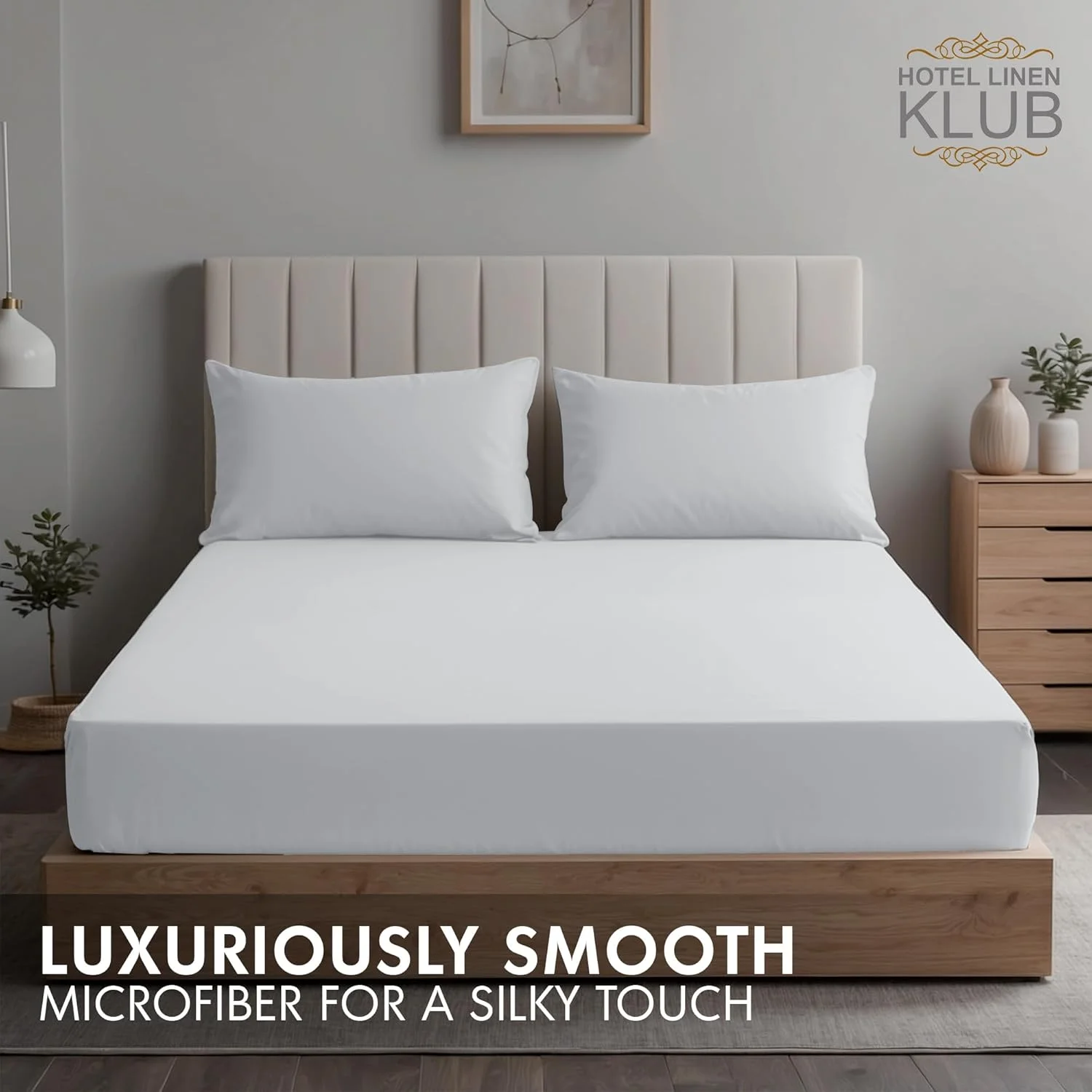 ست ملحفه هتلی سه تکه Hotel Linen Klub، مناسب تخت یک نفره ۹۰x۱۹۰ + ۱۸ سانتیمتر – دارای لبههای کشی، جنس میکروفایبر نرم، ضد چروک، سبک و راحت - سفید ست ملحفه هتلی سه تکه Hotel Linen Klub، مناسب تخت یک نفره ۹۰x۱۹۰ + ۱۸ سانتیمتر – دارای لبههای کشی، جنس میکروفایبر نرم، ضد چروک، سبک و راحت - سفید