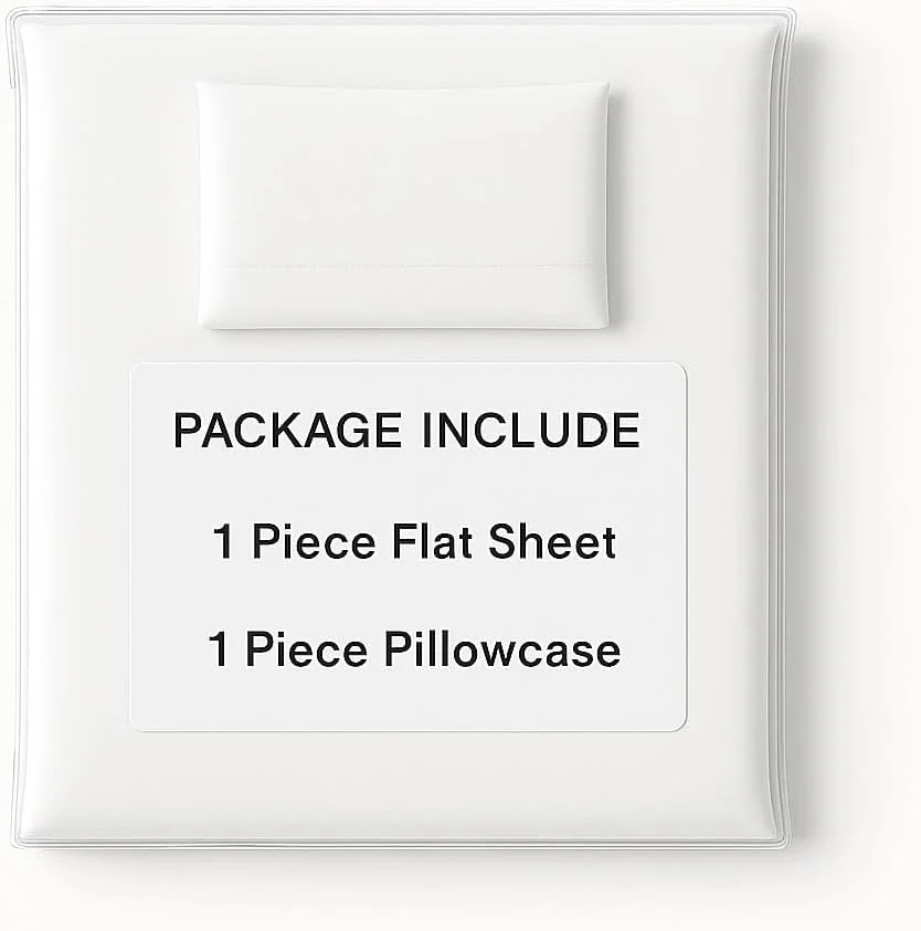 ست ملحفه تخت هتلی Linen Klub - دو تکه، مخلوط پنبه عالی با تراکم بافت 144، سایز: یک نفره (170 x 240 سانتی متر) + 1 روبالشتی هماهنگ (50 x 75 سانتی متر) برای یک تجربه خواب لوکس، سفید ست ملحفه تخت هتلی Linen Klub - دو تکه، مخلوط پنبه عالی با تراکم بافت 144، سایز: یک نفره (170 x 240 سانتی متر) + 1 روبالشتی هماهنگ (50 x 75 سانتی متر) برای یک تجربه خواب لوکس، سفید