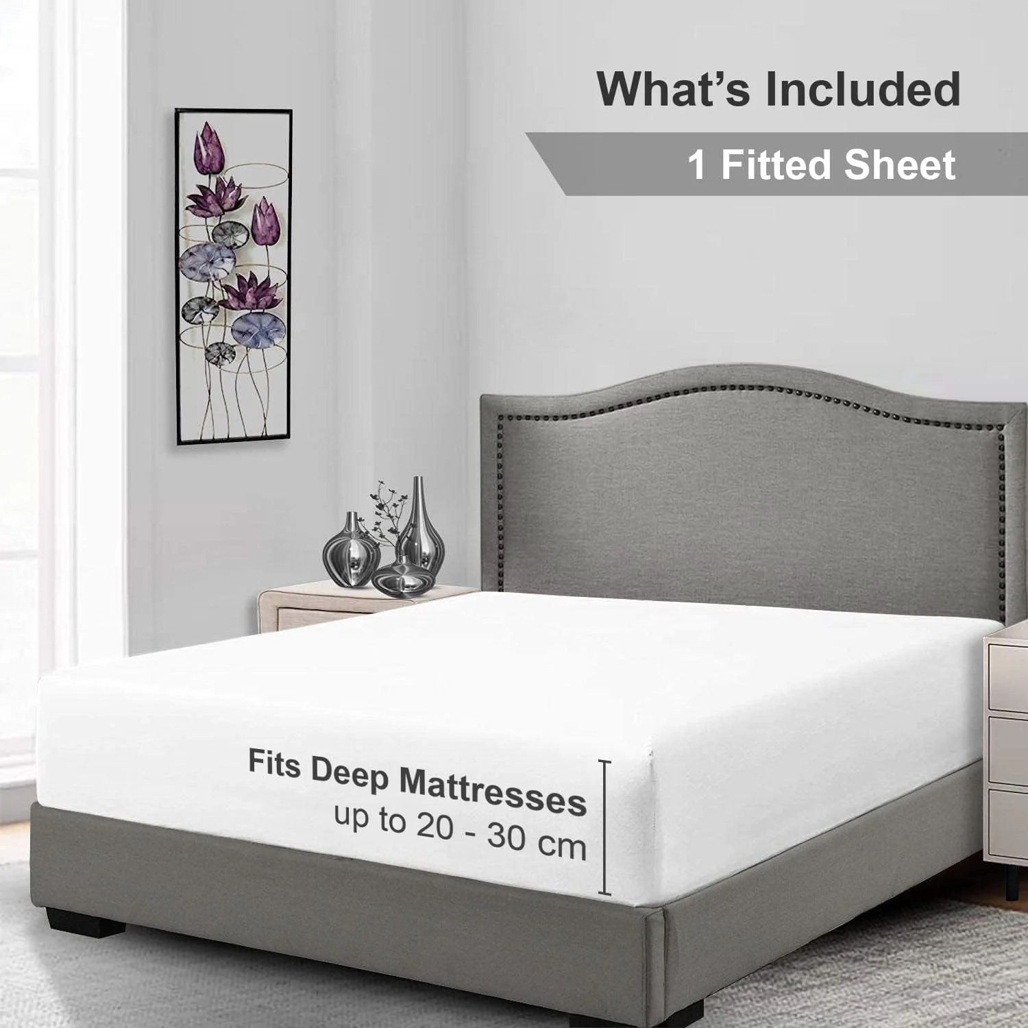 ملحفه کش دار هتلی کلاب، تک نفره، یک عدد، 100% پنبه ساتن 280 نخ، رنگ ثابت (100x200+25 سانتی متر | تک نفره، سفید) ملحفه کش دار هتلی کلاب، تک نفره، یک عدد، 100% پنبه ساتن 280 نخ، رنگ ثابت (100x200+25 سانتی متر | تک نفره، سفید)