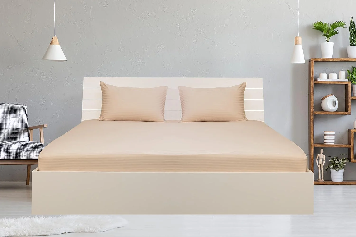 ملحفه کشدار یک نفره هتلی Linen Klub - یک عدد، ساتن لوکس 100% پنبه با تراکم 250، دارای طرح راه راه کلاسیک با جیب عمیق و لبههای کشدار، سایز: 120 x 200 + 30 سانتیمتر، عاجی ملحفه کشدار یک نفره هتلی Linen Klub - یک عدد، ساتن لوکس 100% پنبه با تراکم 250، دارای طرح راه راه کلاسیک با جیب عمیق و لبههای کشدار، سایز: 120 x 200 + 30 سانتیمتر، عاجی