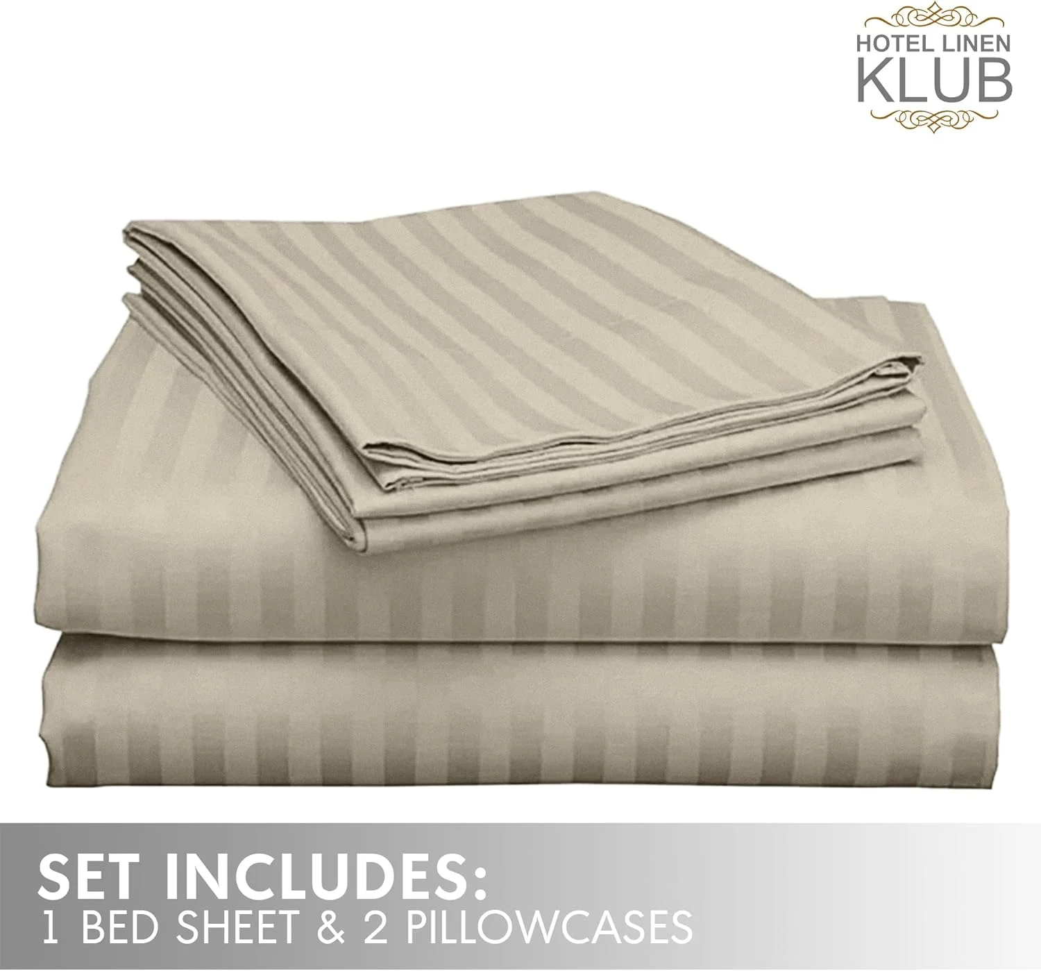 ست ملحفه هتلی کینگ سایز Hotel Linen Klub، ابعاد 260 در 280 سانتی متر - 3 تکه، شیری رنگ، جنس پنبه ست ملحفه هتلی کینگ سایز Hotel Linen Klub، ابعاد 260 در 280 سانتی متر - 3 تکه، شیری رنگ، جنس پنبه