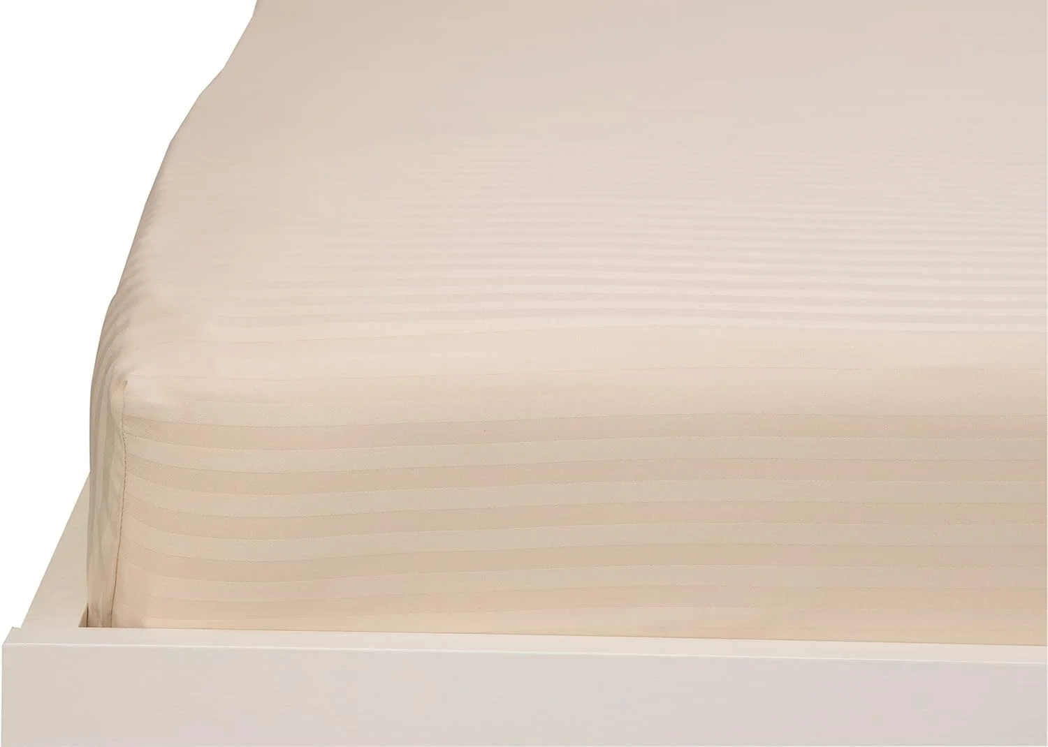 ملحفه کشدار یک نفره هتلی Linen Klub - یک عدد، ساتن لوکس 100% پنبه با تراکم 250، دارای طرح راه راه کلاسیک با جیب عمیق و لبههای کشدار، سایز: 120 x 200 + 30 سانتیمتر، عاجی ملحفه کشدار یک نفره هتلی Linen Klub - یک عدد، ساتن لوکس 100% پنبه با تراکم 250، دارای طرح راه راه کلاسیک با جیب عمیق و لبههای کشدار، سایز: 120 x 200 + 30 سانتیمتر، عاجی