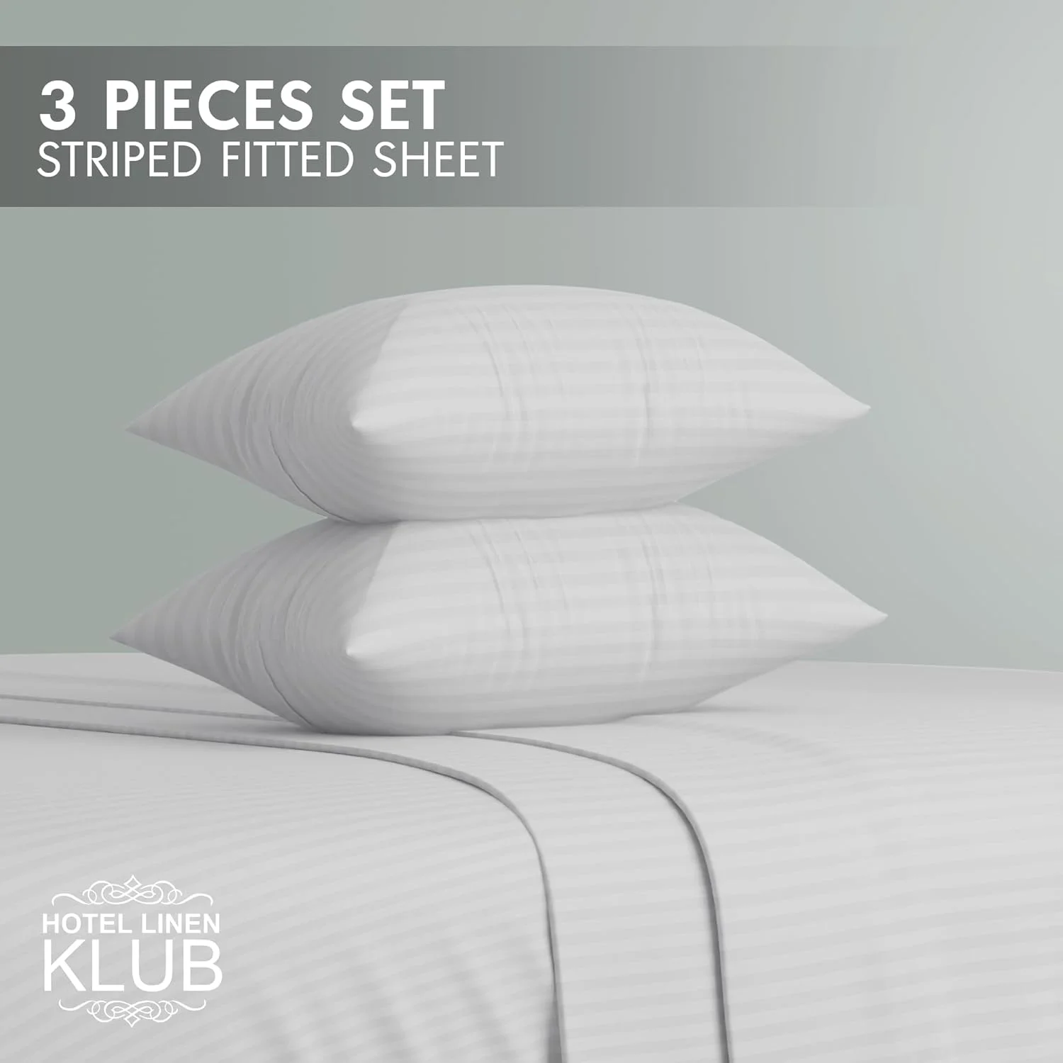 ست ملحفه کشدار هتلی راه راه میکروفایبر - سایز کوئین (150 در 200 سانتیمتر) + 2 روبالشتی (50 در 75 سانتیمتر)، پارچه مخملی فوقالعاده نرم، کیفیت بادوام عالی، دارای پاکت عمیق برای تناسب کامل، سفید ست ملحفه کشدار هتلی راه راه میکروفایبر - سایز کوئین (150 در 200 سانتیمتر) + 2 روبالشتی (50 در 75 سانتیمتر)، پارچه مخملی فوقالعاده نرم، کیفیت بادوام عالی، دارای پاکت عمیق برای تناسب کامل، سفید