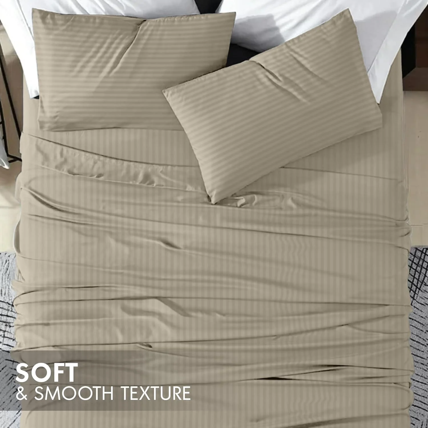 ست ملحفه هتلی کینگ سایز Hotel Linen Klub، ابعاد 260 در 280 سانتی متر - 3 تکه، شیری رنگ، جنس پنبه ست ملحفه هتلی کینگ سایز Hotel Linen Klub، ابعاد 260 در 280 سانتی متر - 3 تکه، شیری رنگ، جنس پنبه