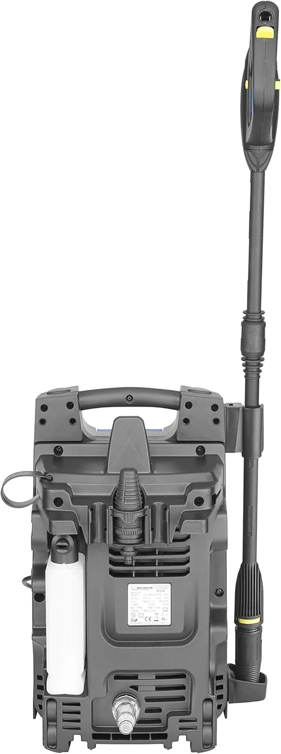 کارواش پرفشار میشلن، 110 بار، تمیز کننده قدرتمند خودرو، دوچرخه و فضای باز، جمع و جور، کاربری آسان، شامل لوازم جانبی، کارآمد، مشکی و آبی کارواش پرفشار میشلن، 110 بار، تمیز کننده قدرتمند خودرو، دوچرخه و فضای باز، جمع و جور، کاربری آسان، شامل لوازم جانبی، کارآمد، مشکی و آبی