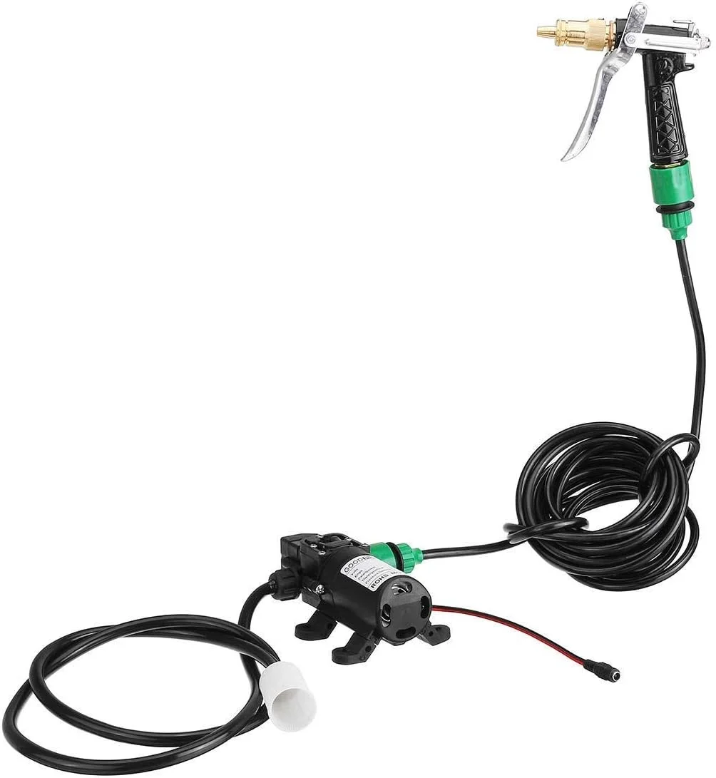 پمپ آب شوی خود مکش برقی 80 وات 12 ولت PEHUB برای ابزار شستشوی اتومبیل، تمیز کننده آب با فشار بالا