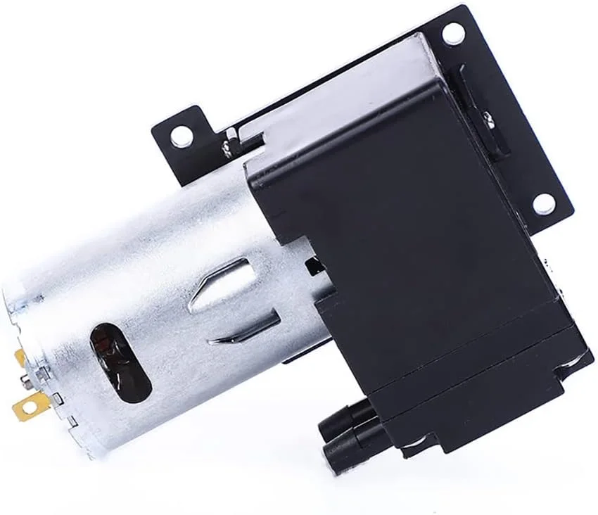 پمپ هوای فشار منفی دستگاه بسته بندی خلاء DC 8W، مینی پمپ خلاء پمپ مکش دریچه اگزوز خودرو 8-20 لیتر در دقیقه