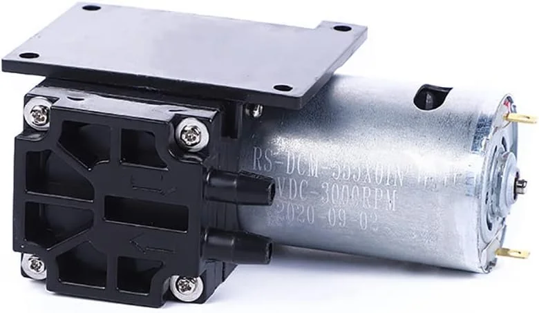 پمپ هوای فشار منفی دستگاه بسته بندی خلاء DC 8W، مینی پمپ خلاء پمپ مکش دریچه اگزوز خودرو 8-20 لیتر در دقیقه