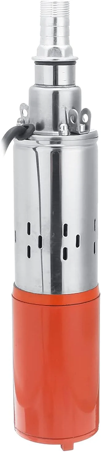 پمپ آب چاه خورشیدی قابل حمل استیل ضد زنگ DC24V 260W پمپ شناور چاه عمیق حداکثر ارتفاع 40 متر برای کشاورزی، مزرعه، باغ، حوضچه های ماهی