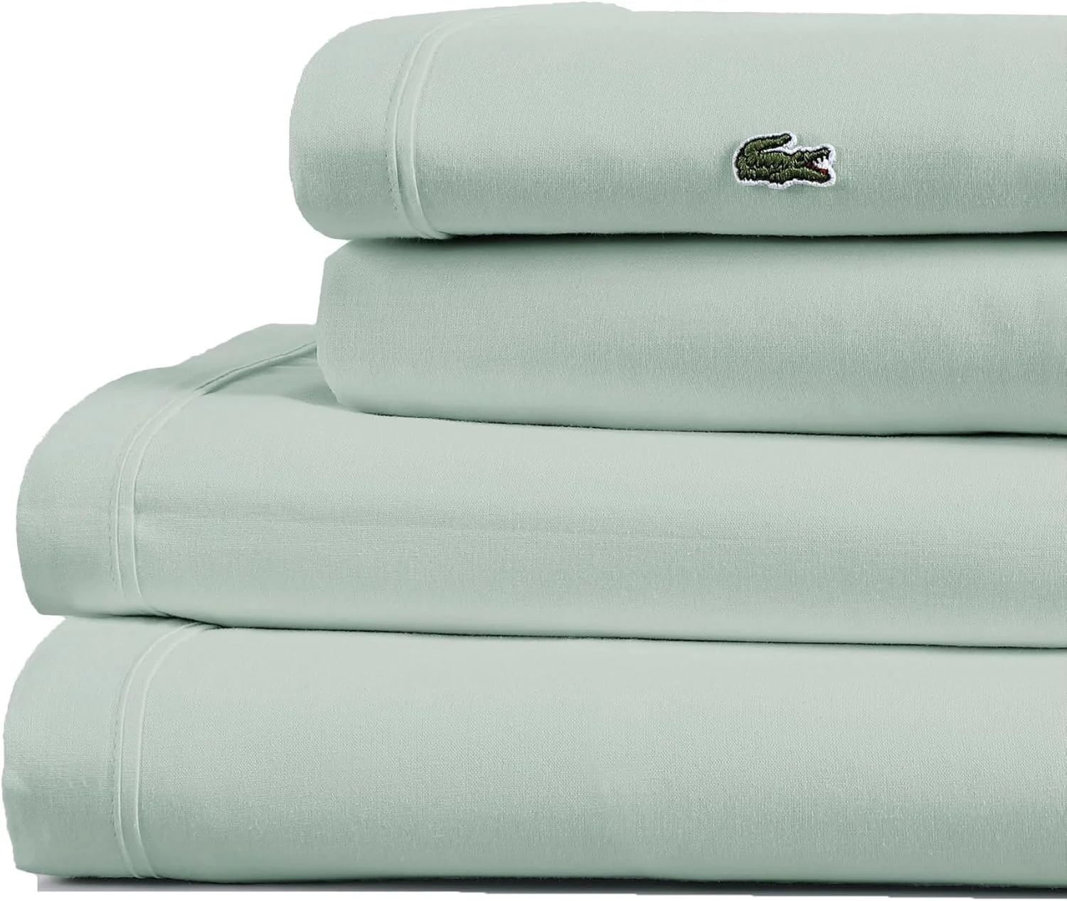 ست ملحفه پرکال لاکوست، سایز کوئین، نعنایی یخی