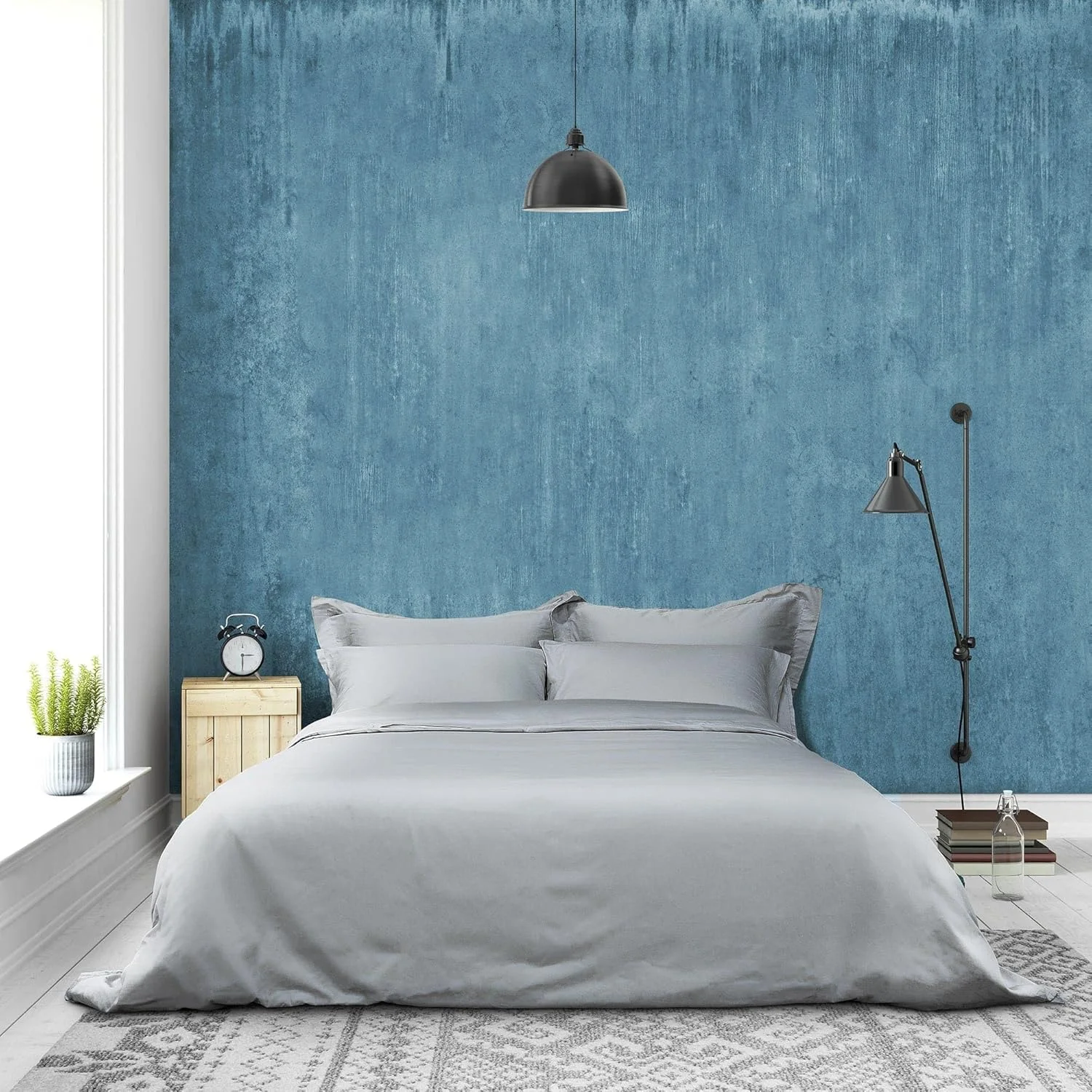 ست ملافه کینگ مدل La' Marvel Solid-6-Silver Grey ست ملافه کینگ مدل La' Marvel Solid-6-Silver Grey