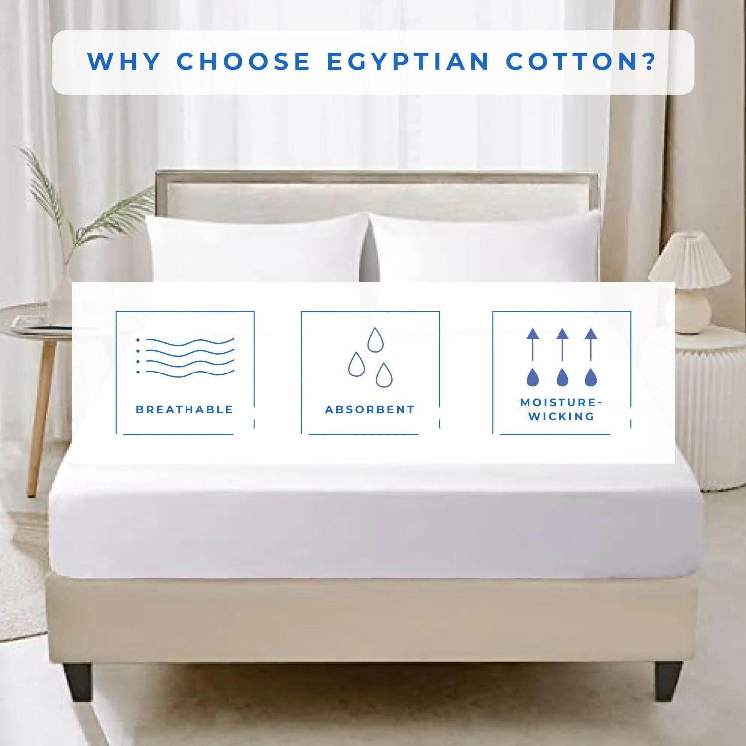 ست ملحفه کشدار کینگ پنبهای با بافت متراکم ۸۰۰ (۱۵۰cm X ۲۰۰cm) به همراه ۲ روبالشتی (۵۰cm X ۷۵cm)، کالای خواب ممتاز (سفید) ست ملحفه کشدار کینگ پنبهای با بافت متراکم ۸۰۰ (۱۵۰cm X ۲۰۰cm) به همراه ۲ روبالشتی (۵۰cm X ۷۵cm)، کالای خواب ممتاز (سفید)