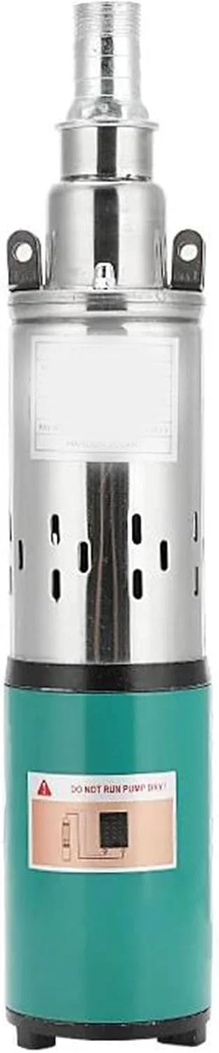 پمپ آب شناور خورشیدی HYZHANHONG DC 12V 200W پمپ چاه عمیق پمپ پیچی استیل ضد زنگ مناسب برای آبیاری، شستشوی خودرو، برداشت آب، زهکشی و غیره