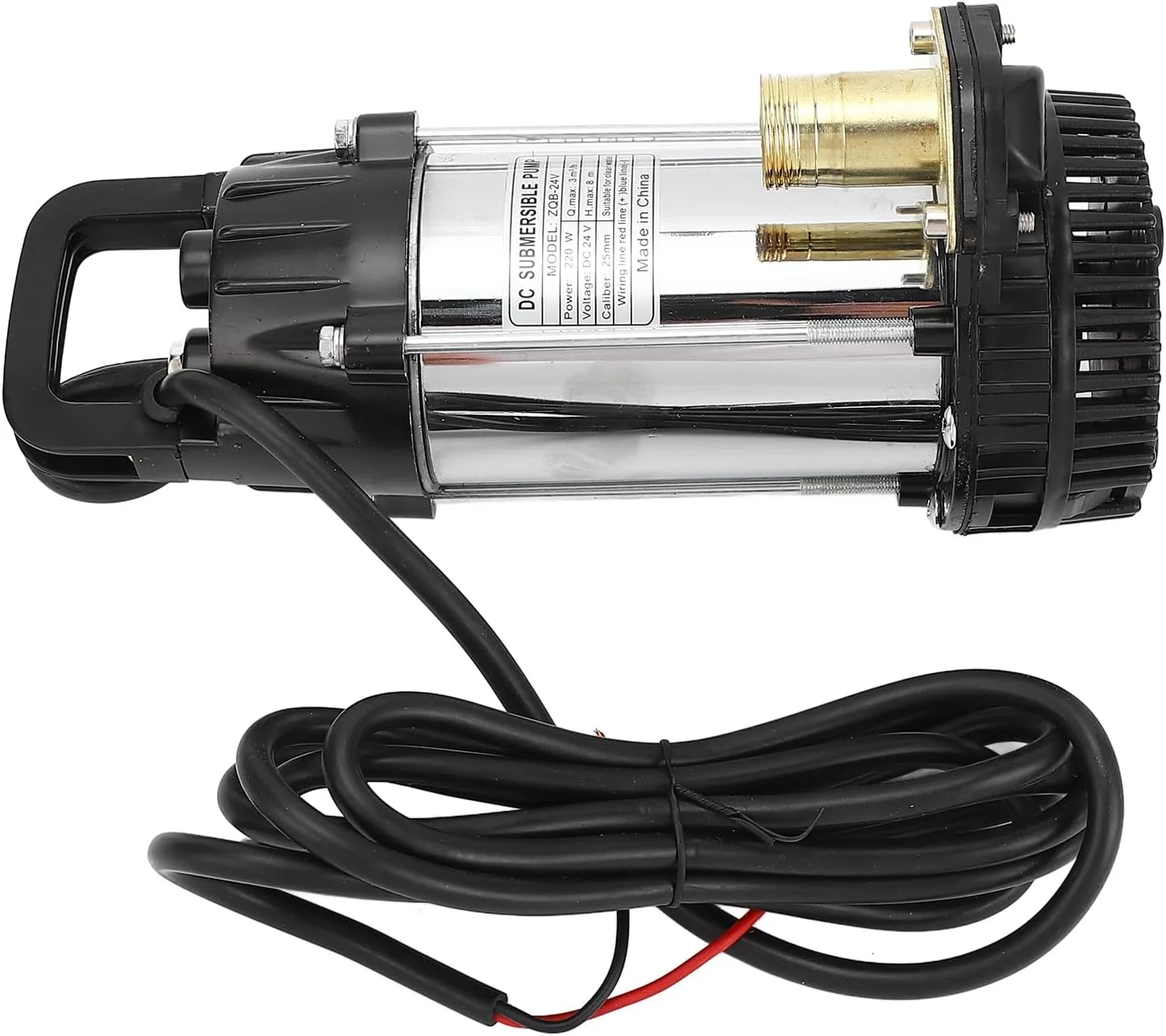 پمپ شناور Torvex، پمپ آب 24 ولت DC با خروجی 1 اینچی و موتور براشلس 220 واتی، جریان 3 متر مکعب در ساعت، ارتفاع 8 متر، پمپ چاه عمیق برای استفاده در مزرعه پمپ شناور Torvex، پمپ آب 24 ولت DC با خروجی 1 اینچی و موتور براشلس 220 واتی، جریان 3 متر مکعب در ساعت، ارتفاع 8 متر، پمپ چاه عمیق برای استفاده در مزرعه