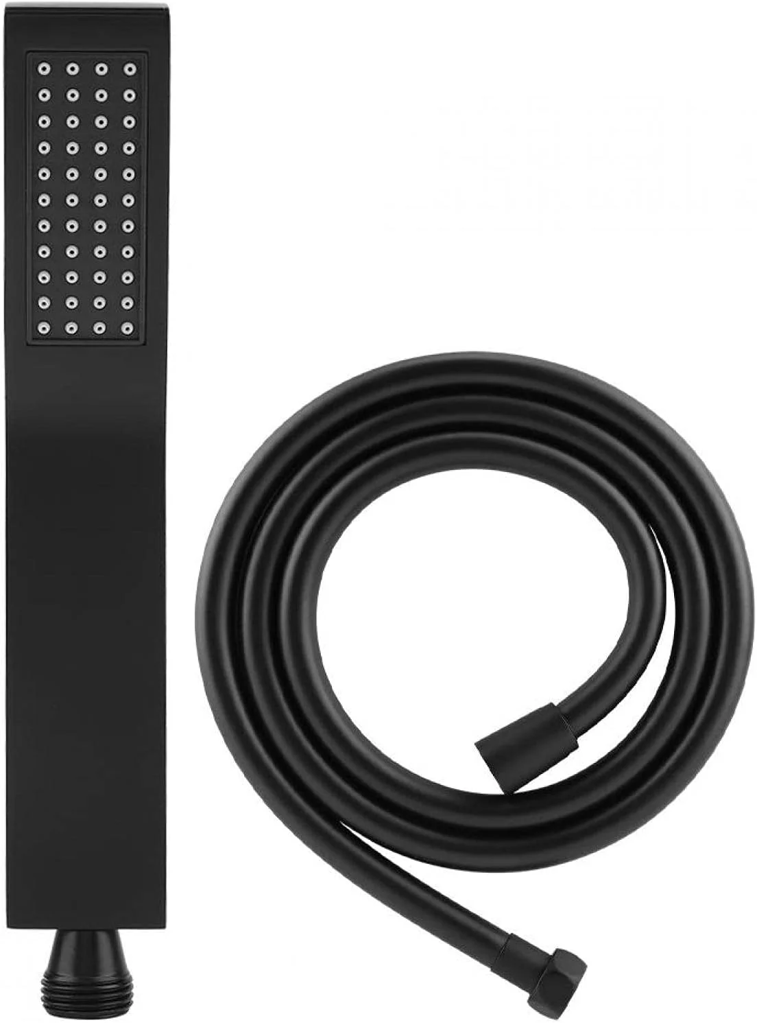 سردوش دستی برنجی با شلنگ 1.5 متری و براکت نگهدارنده، جایگزینی سردوش حمام برای سیستم دوش حمام، سبک مربعی معاصر، کروم براق سردوش دستی برنجی با شلنگ 1.5 متری و براکت نگهدارنده، جایگزینی سردوش حمام برای سیستم دوش حمام، سبک مربعی معاصر، کروم براق