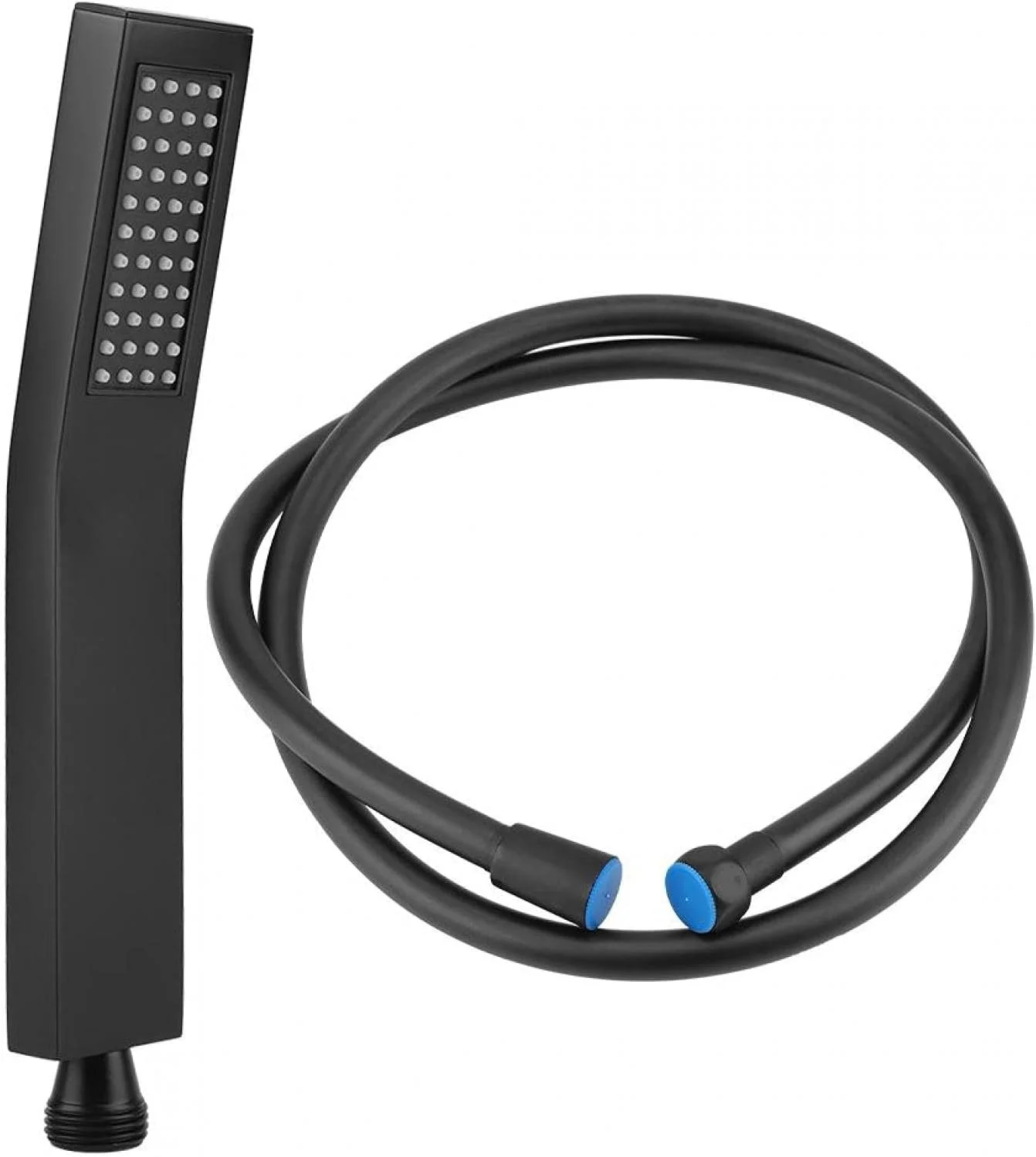 سردوش دستی برنجی با شلنگ 1.5 متری و براکت نگهدارنده، جایگزینی سردوش حمام برای سیستم دوش حمام، سبک مربعی معاصر، کروم براق سردوش دستی برنجی با شلنگ 1.5 متری و براکت نگهدارنده، جایگزینی سردوش حمام برای سیستم دوش حمام، سبک مربعی معاصر، کروم براق