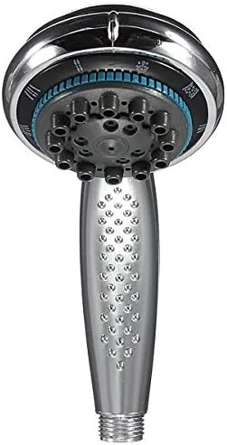 ست دوش دستی حمام کروم 5 حالته با شلنگ 1.5 متری مناسب برای منزل