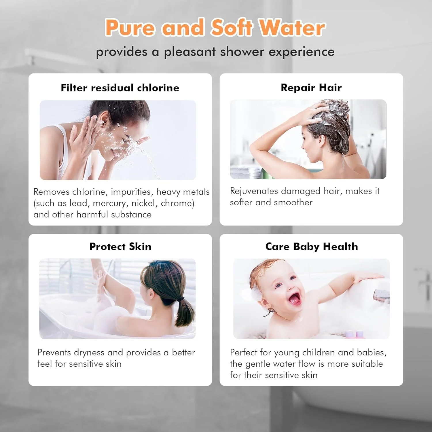 سر دوش فیلتر دار آب سخت 3Clock با فیلتر 15 مرحله ای، سر دوش فشار قوی با 3+1 حالت جت اسپری و شلنگ 1.5 متری، فیلتر دوش دستی ماساژ برای حذف کلر باقیمانده (مشکی) سر دوش فیلتر دار آب سخت 3Clock با فیلتر 15 مرحله ای، سر دوش فشار قوی با 3+1 حالت جت اسپری و شلنگ 1.5 متری، فیلتر دوش دستی ماساژ برای حذف کلر باقیمانده (مشکی)