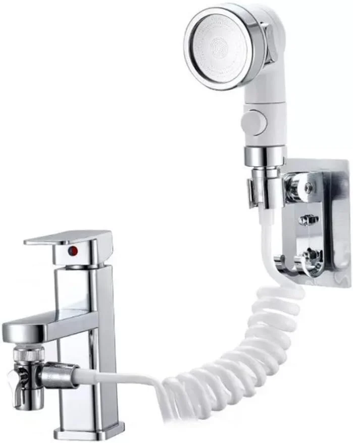آداپتور شیر آب، دوش دستی، سر دوش دستی ABS برای شیر آب حمام، کیت شلنگ و اسپری سینک خارجی، برای شستشوی مو، دوش حیوانات خانگی، اتاق سرویس بهداشتی